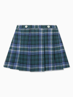 Green Check Zola Girl Kilt Skirt