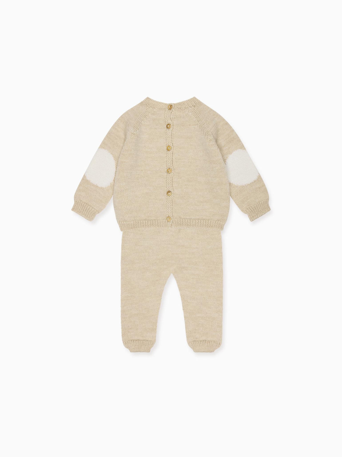 Oatmeal Mirlo Merino Baby Knitted Set