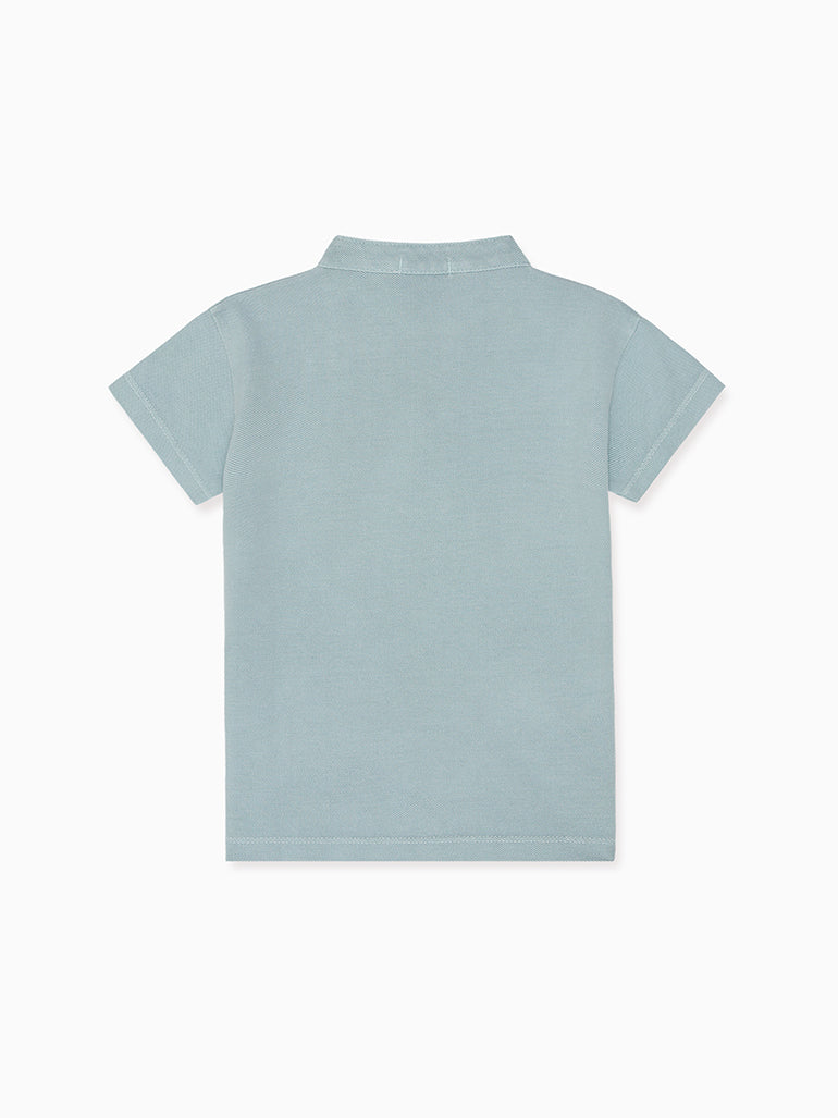 Sage Green Alcon Boy Polo Shirt