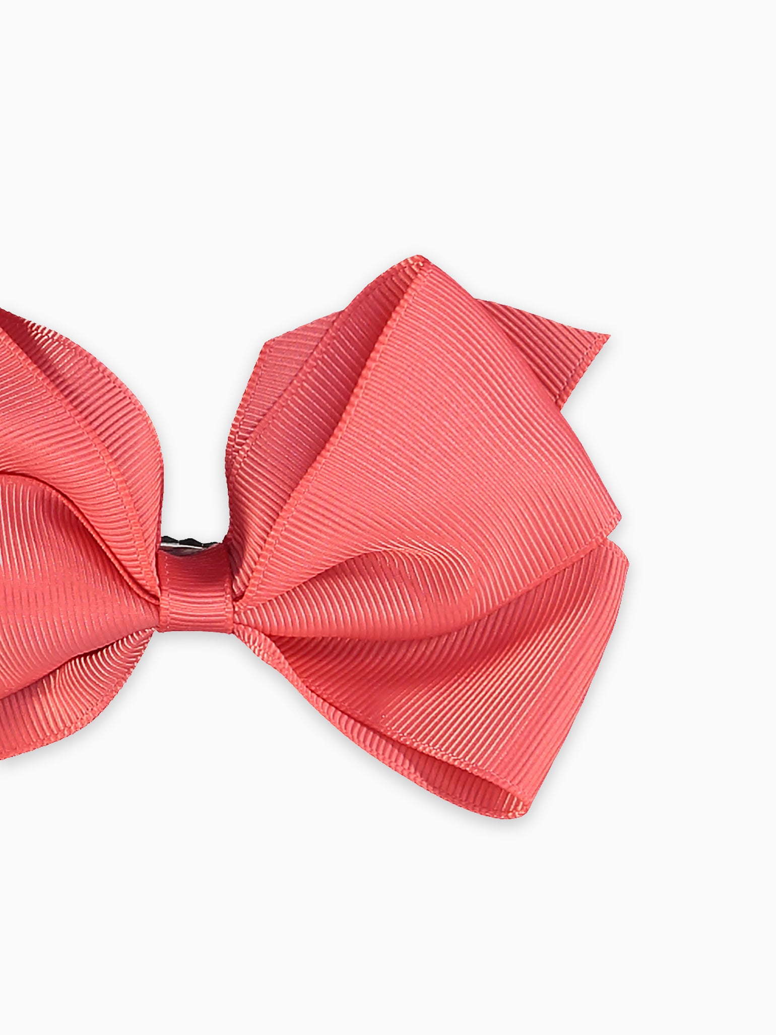 Coral Big Bow Girl Clip