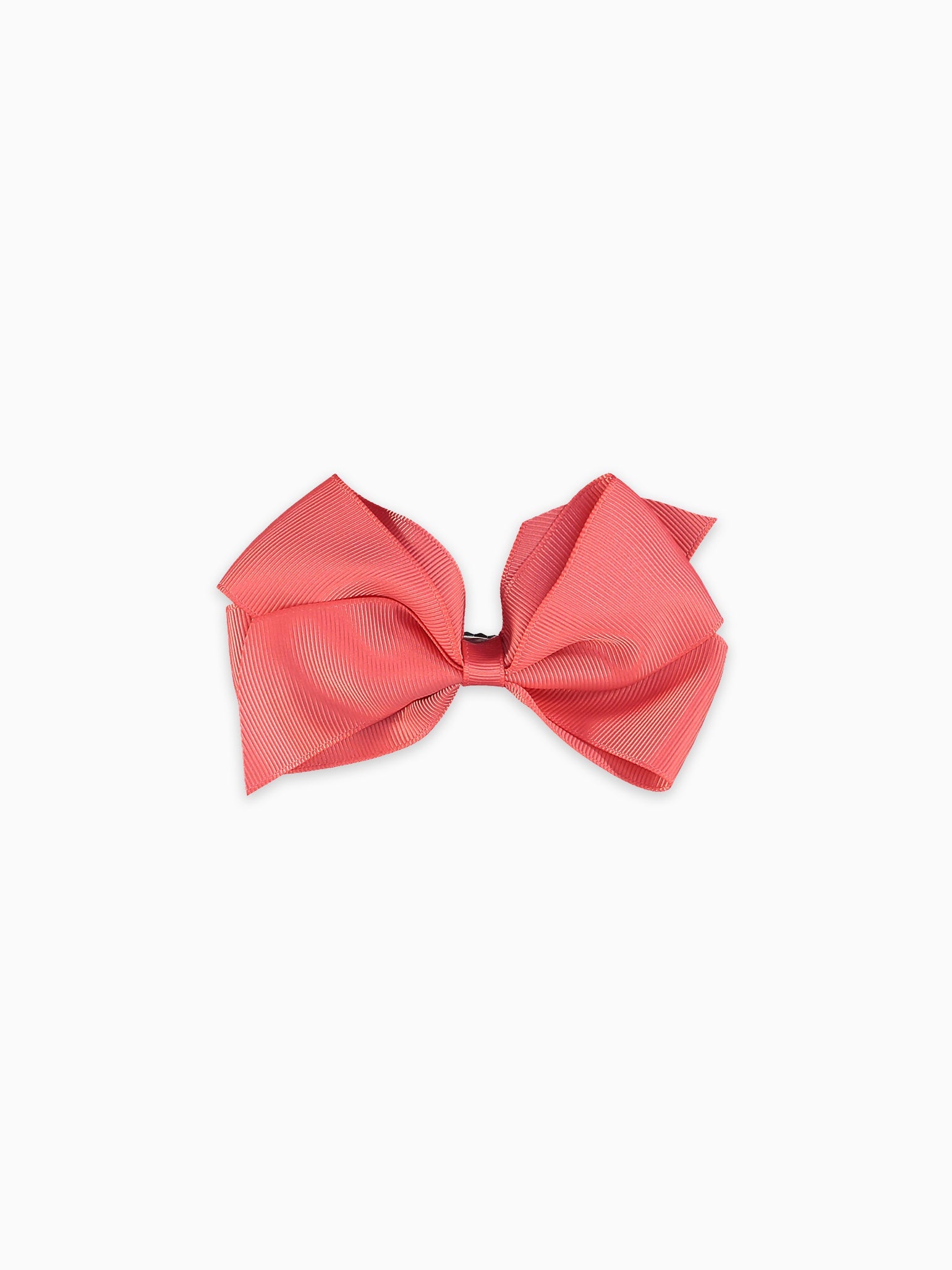 Coral Big Bow Girl Clip