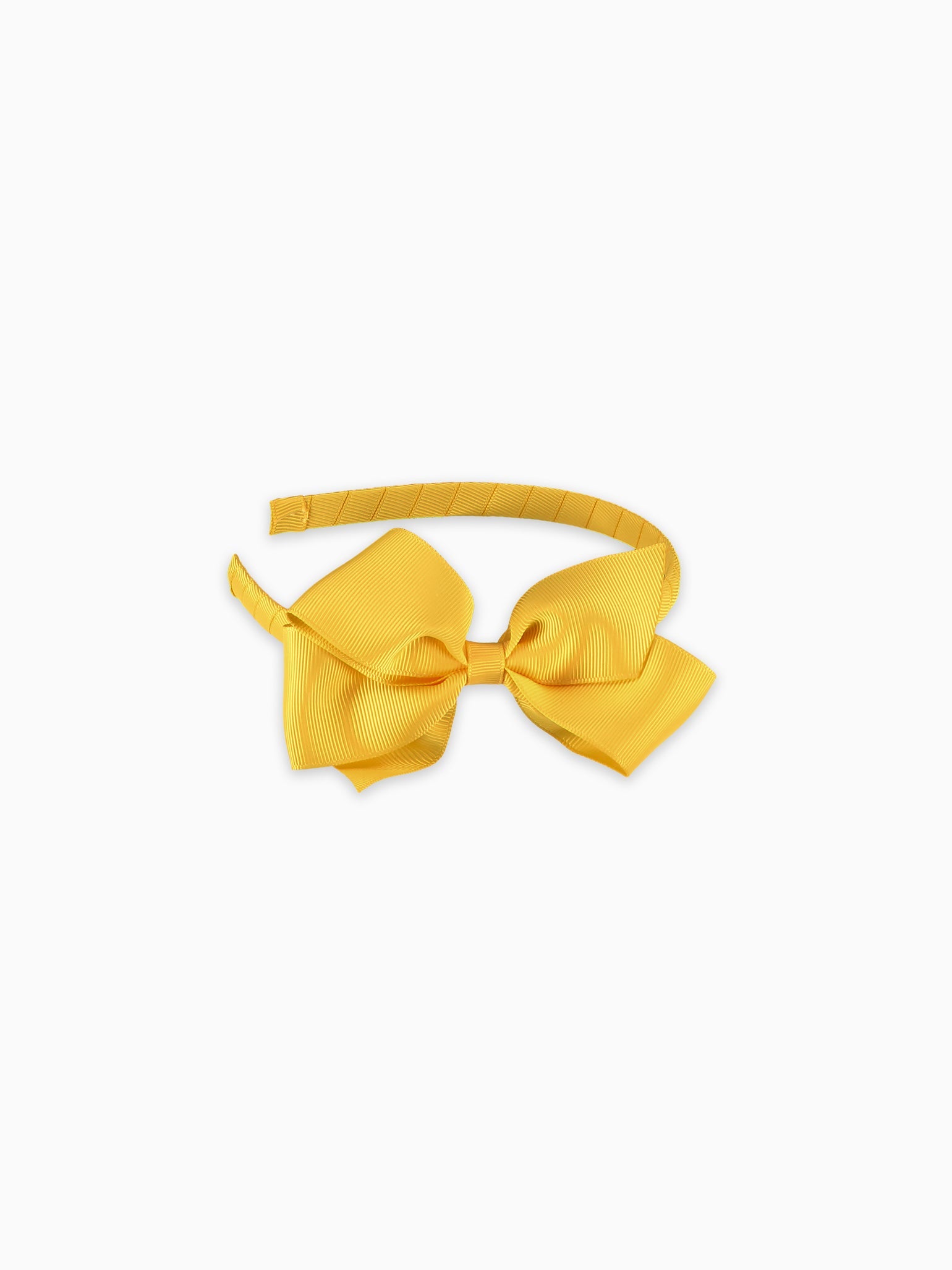 Mustard Big Bow Girl Hairband