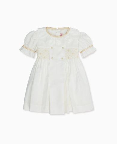 Ivory Santina Smock Ceremony Girl Dress