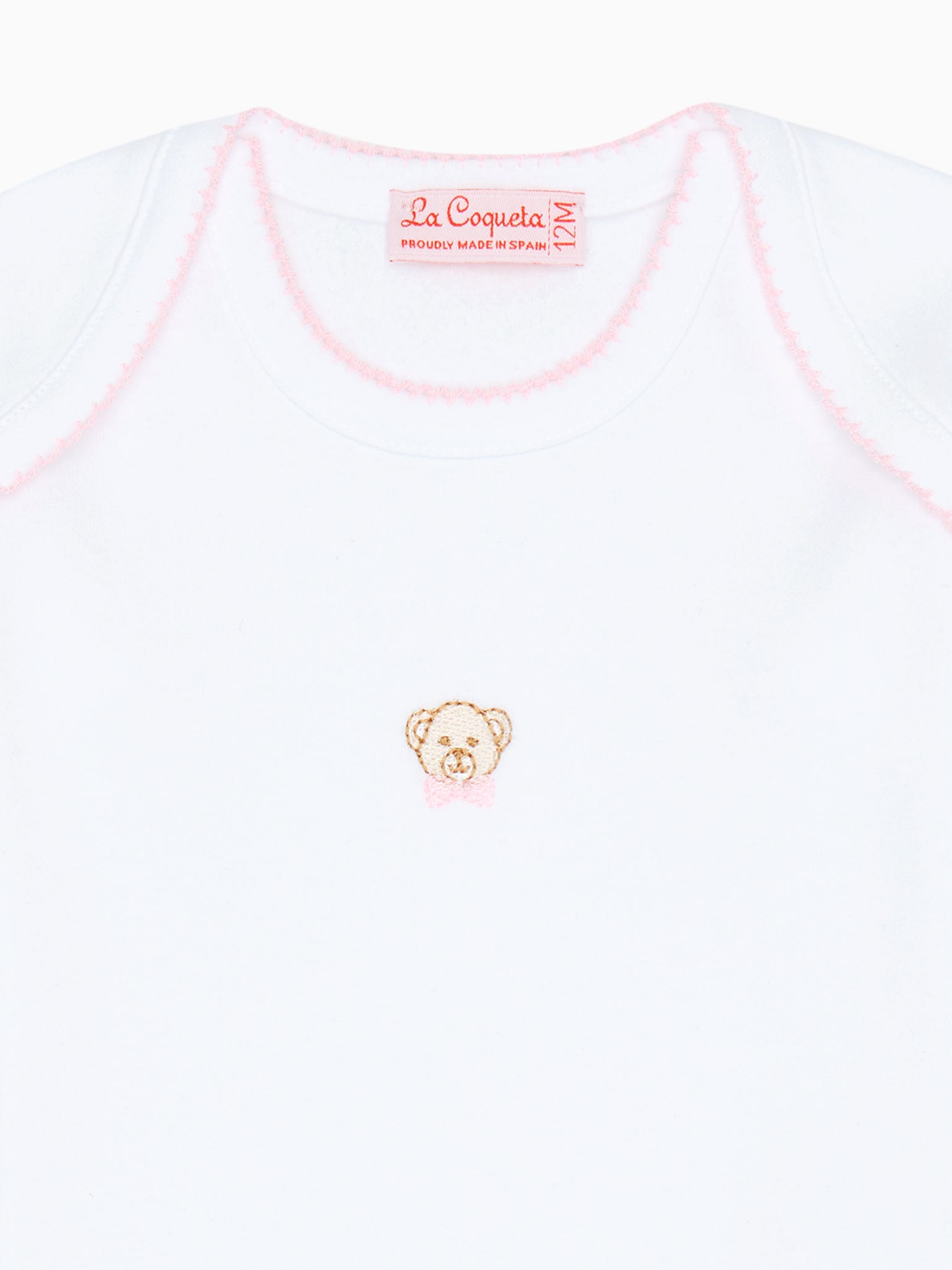 White Osa Teddy Bear Jersey Body Vest