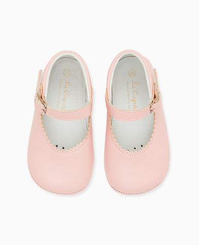 Light Pink Leather Baby Mary Jane Shoes