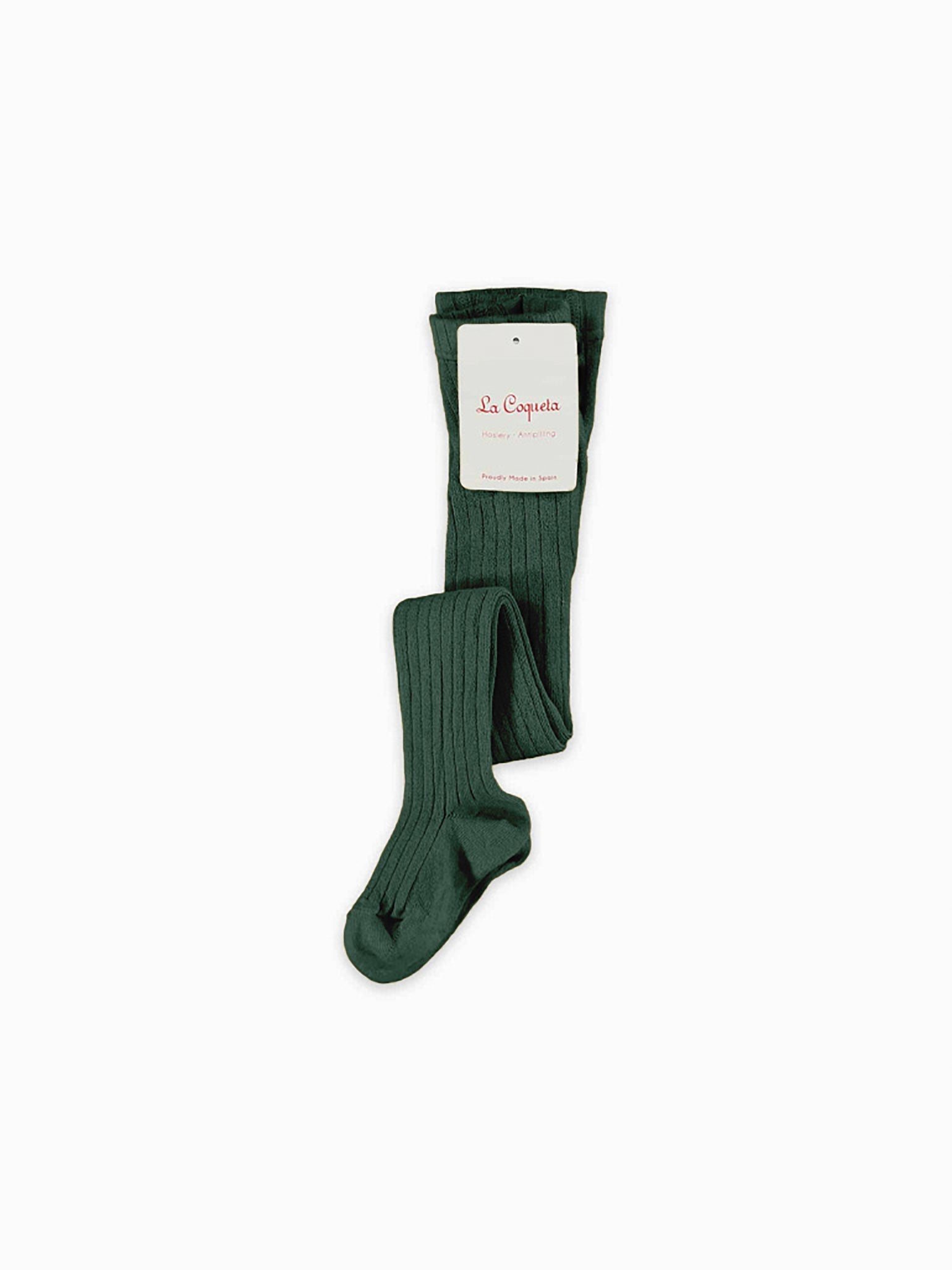 Fern Ribbed Kids Tights