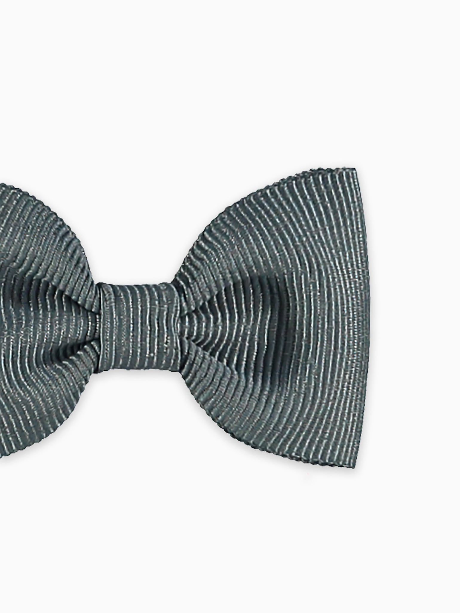 Dark Grey Small Bow Girl Clip