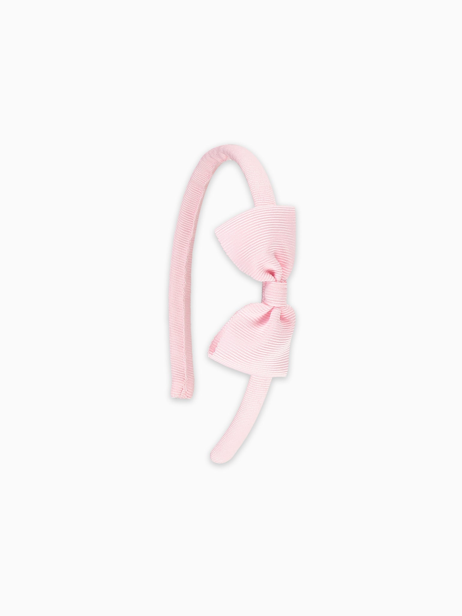 Baby Pink Small Bow Girl Headband La Coqueta Kids UK