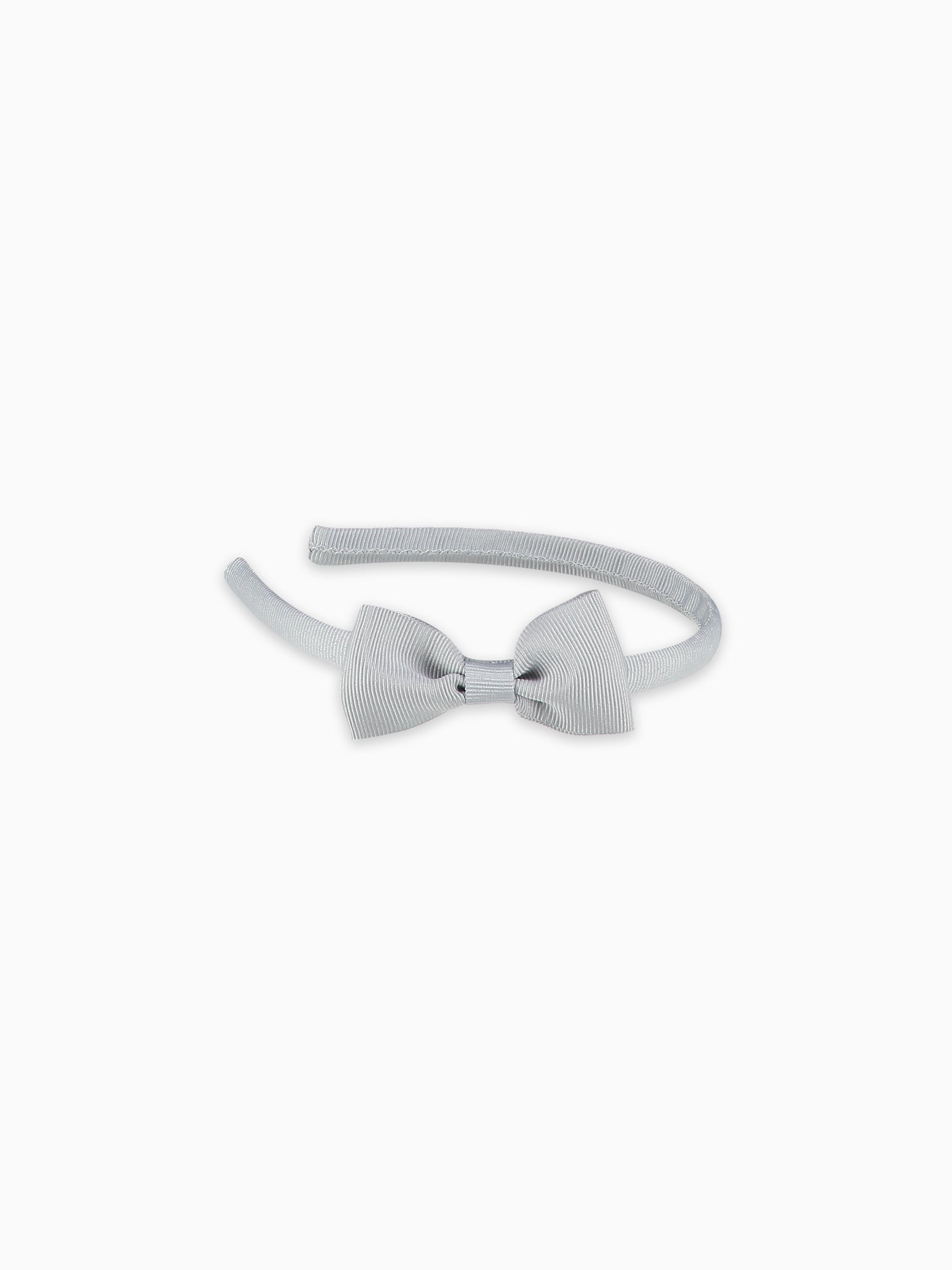 Light Grey Small Bow Girl Headband