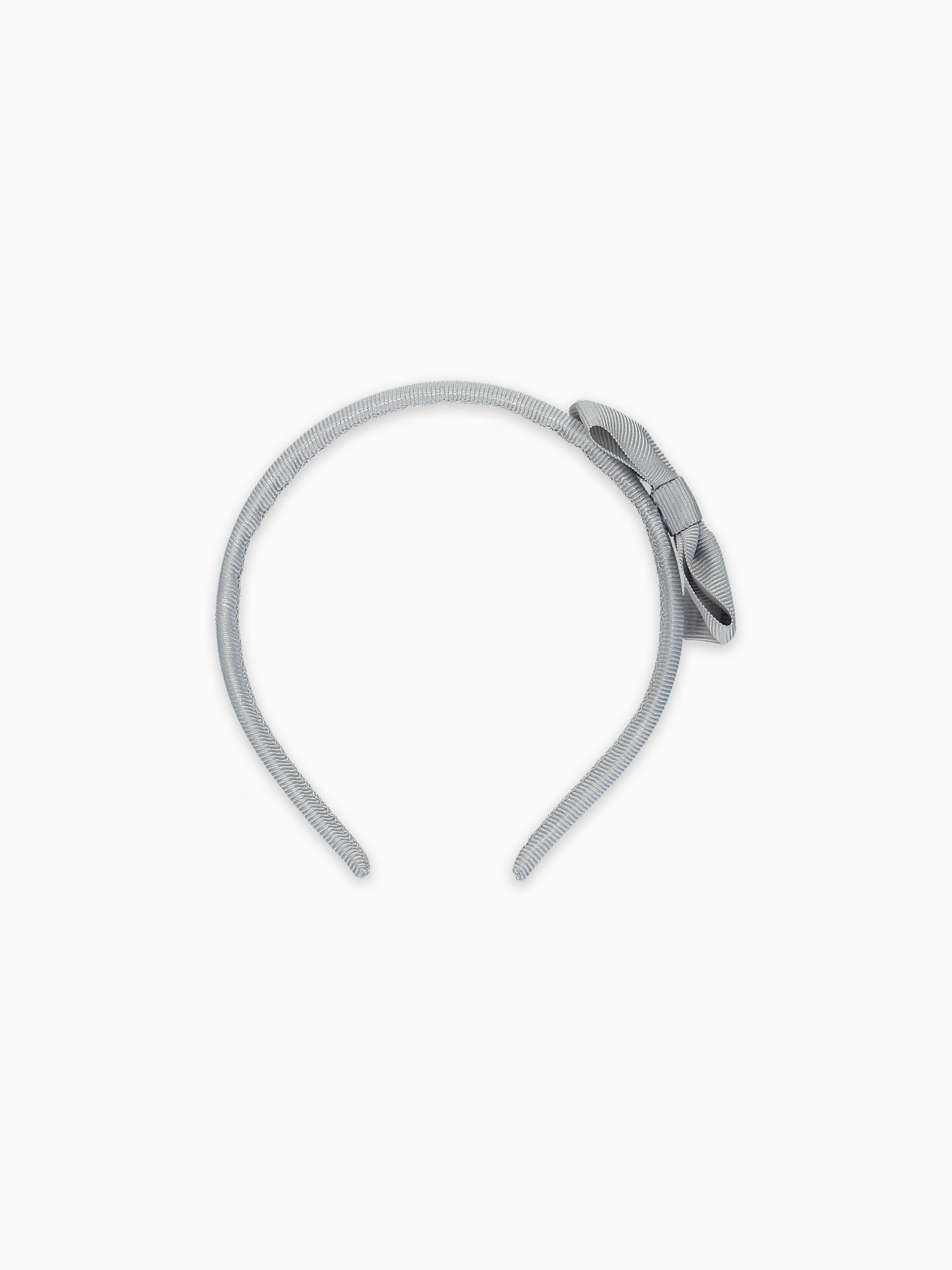 Light Grey Small Bow Girl Headband