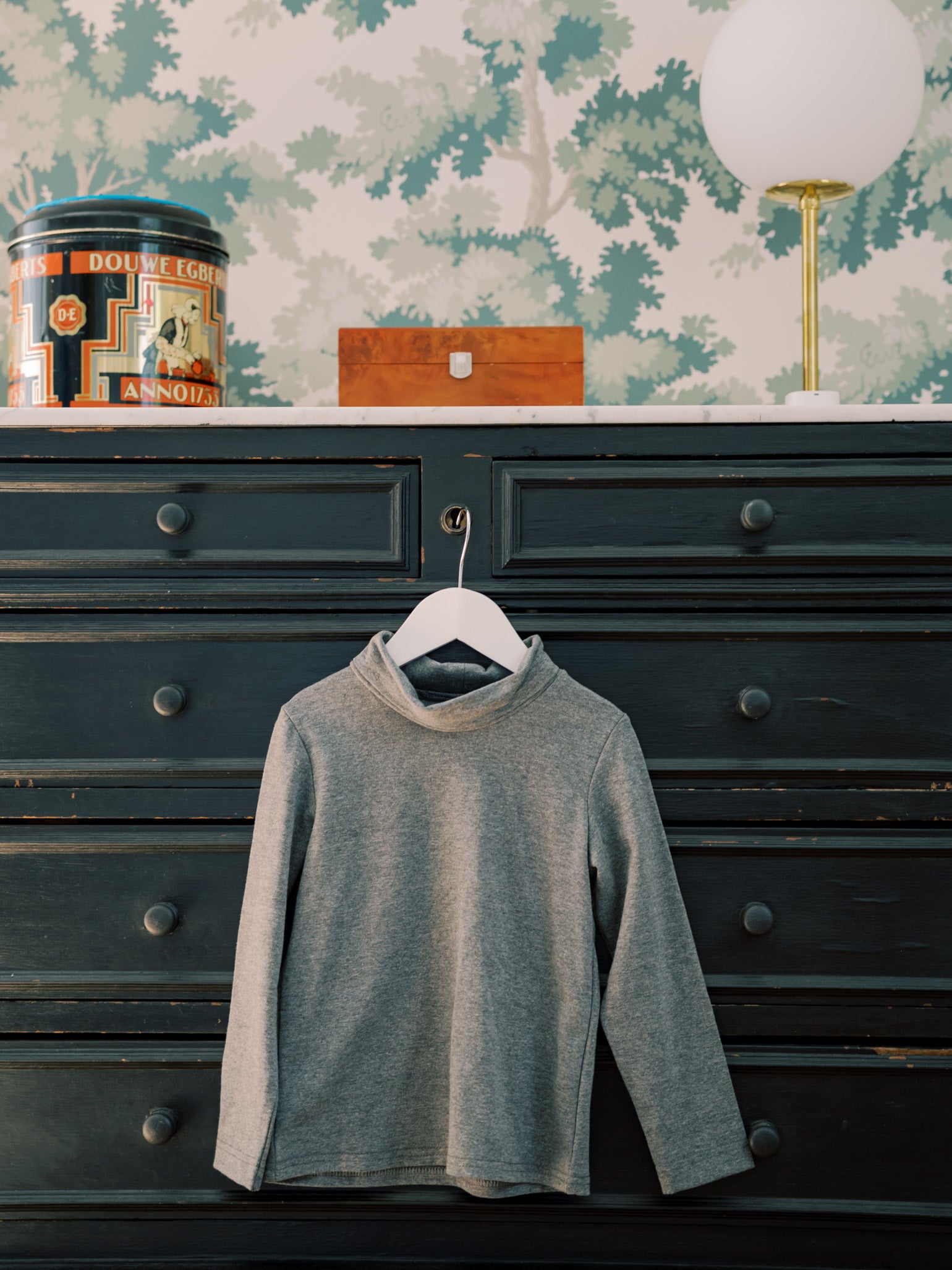 Dark Grey Melange Sarto Jersey Kids Top