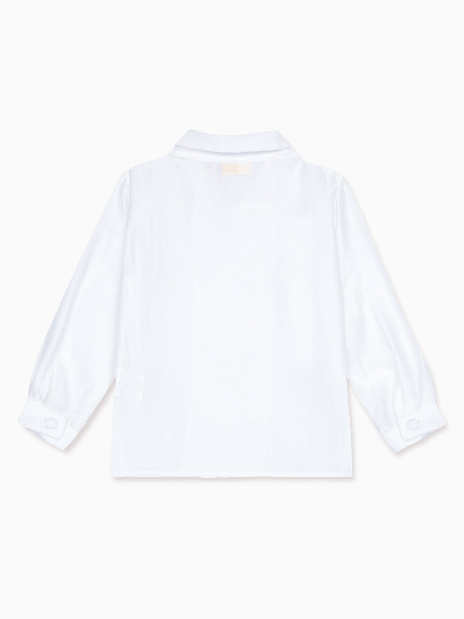 White Barba Ceremony Long Sleeve Boy Shirt