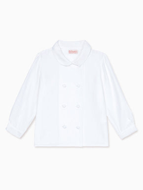 White Barba Ceremony Long Sleeve Boy Shirt