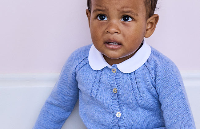 Pink Abril Baby Girl Bonnet | Pure Cashmere Knit – La Coqueta Kids