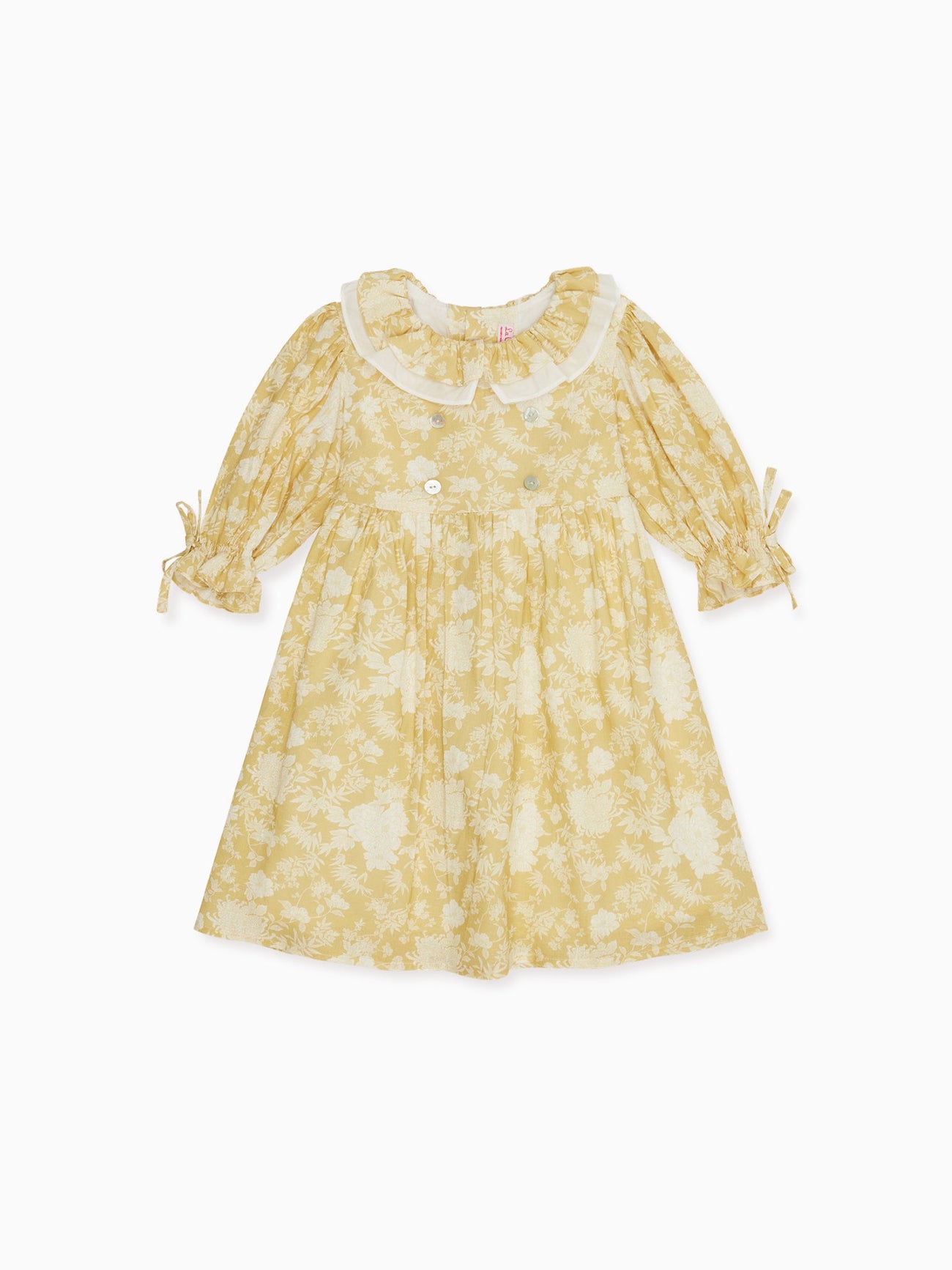 Yellow Floral Abigail Girl Dress