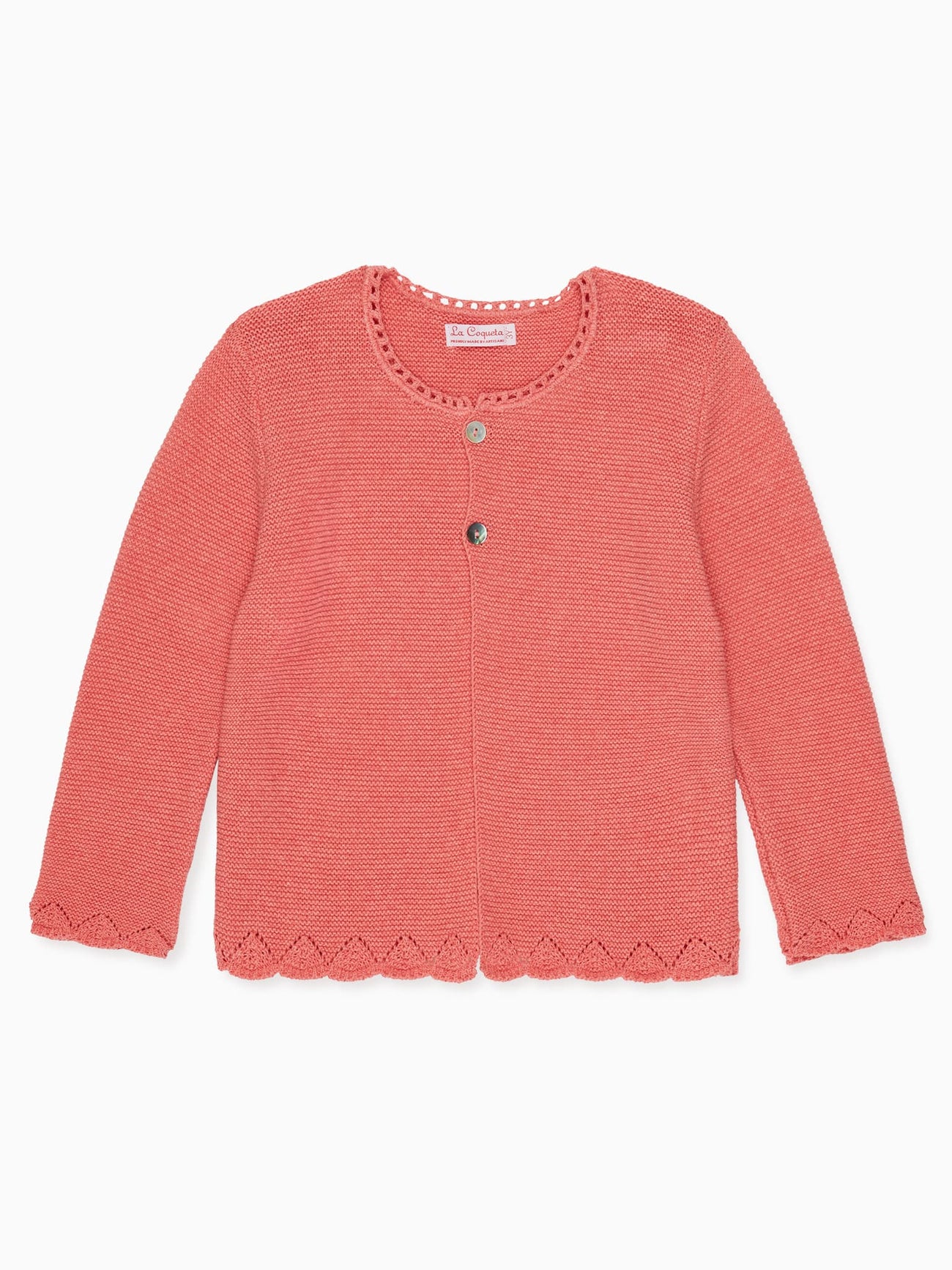 Coral Adriana Girl Cotton Cardigan