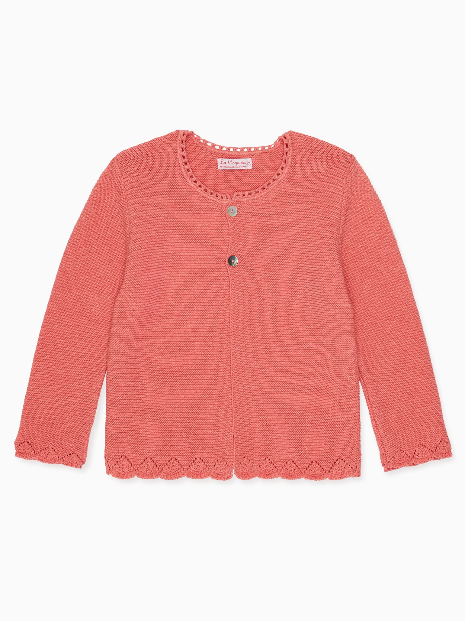 Coral Adriana Girl Cotton Cardigan