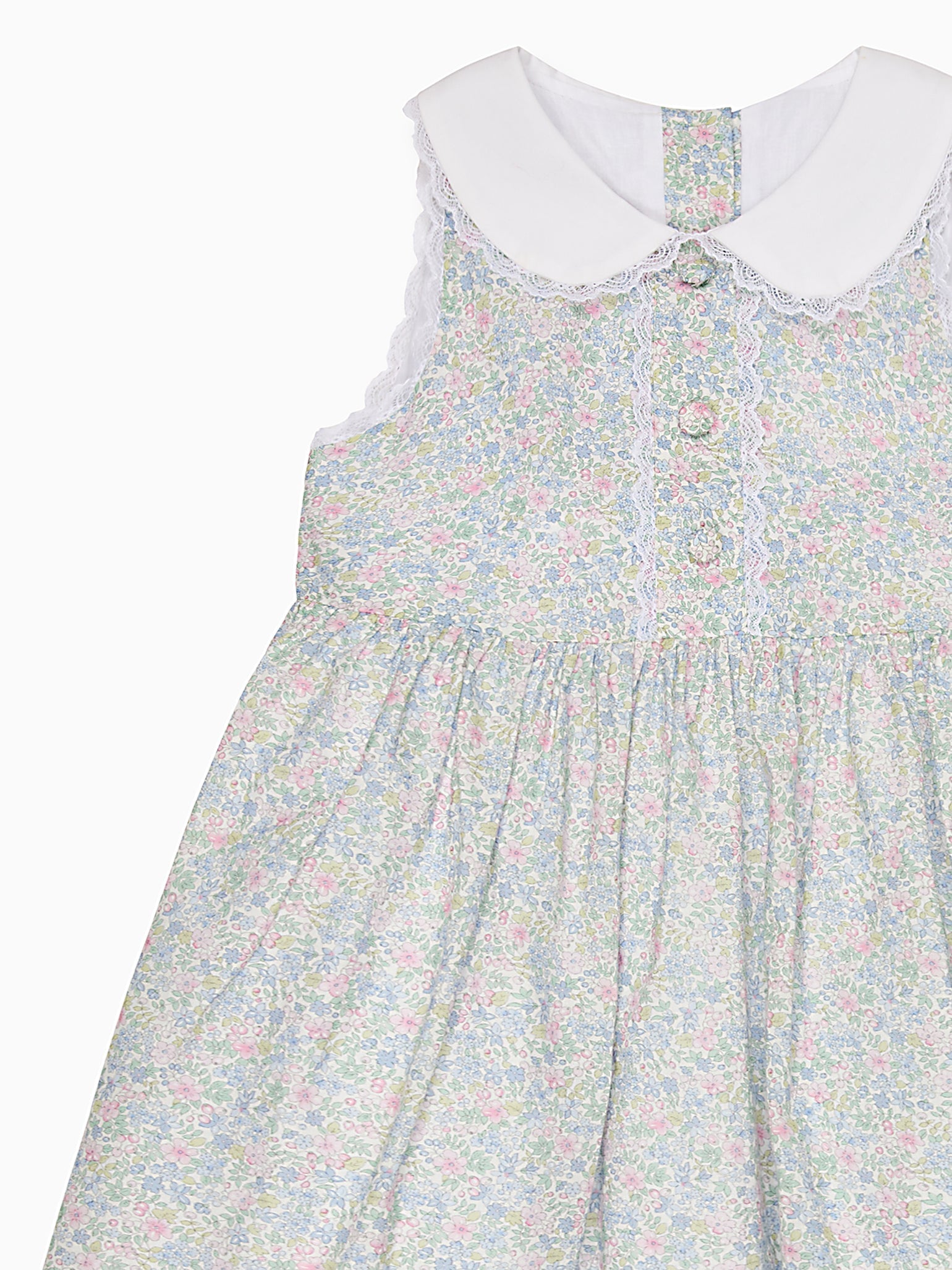 Light Blue Floral Aimee Girl Dress