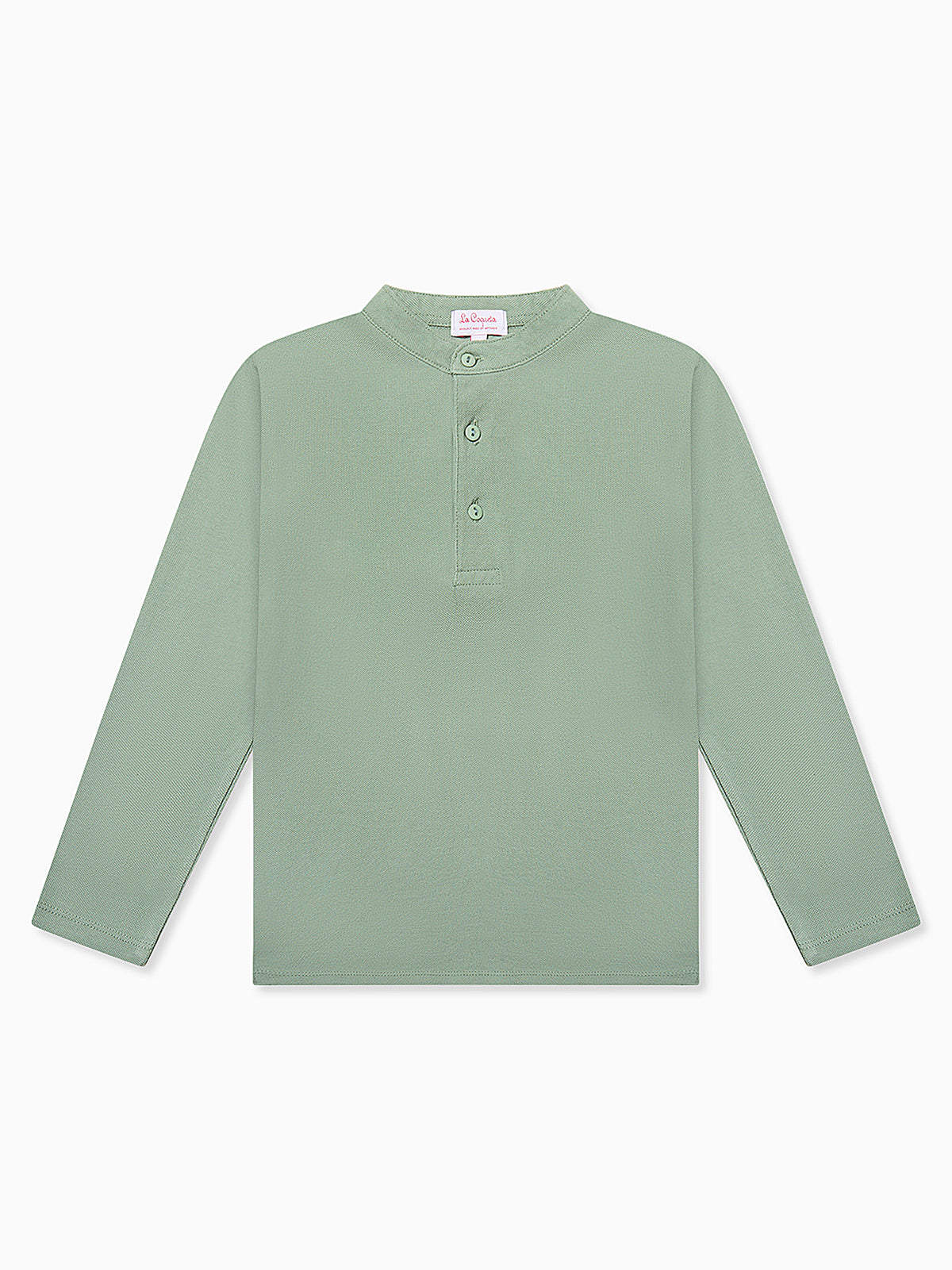 Sage Alcomo Long Sleeve Boy Polo Shirt