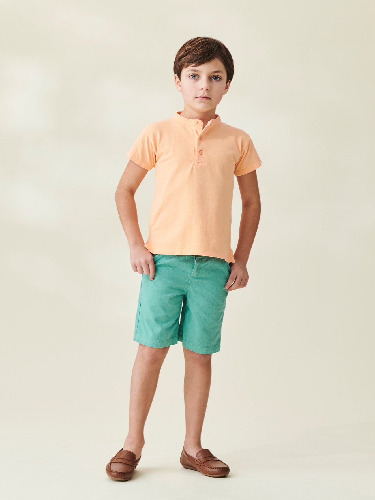 Melon Alcon Boy Cotton Polo Shirt