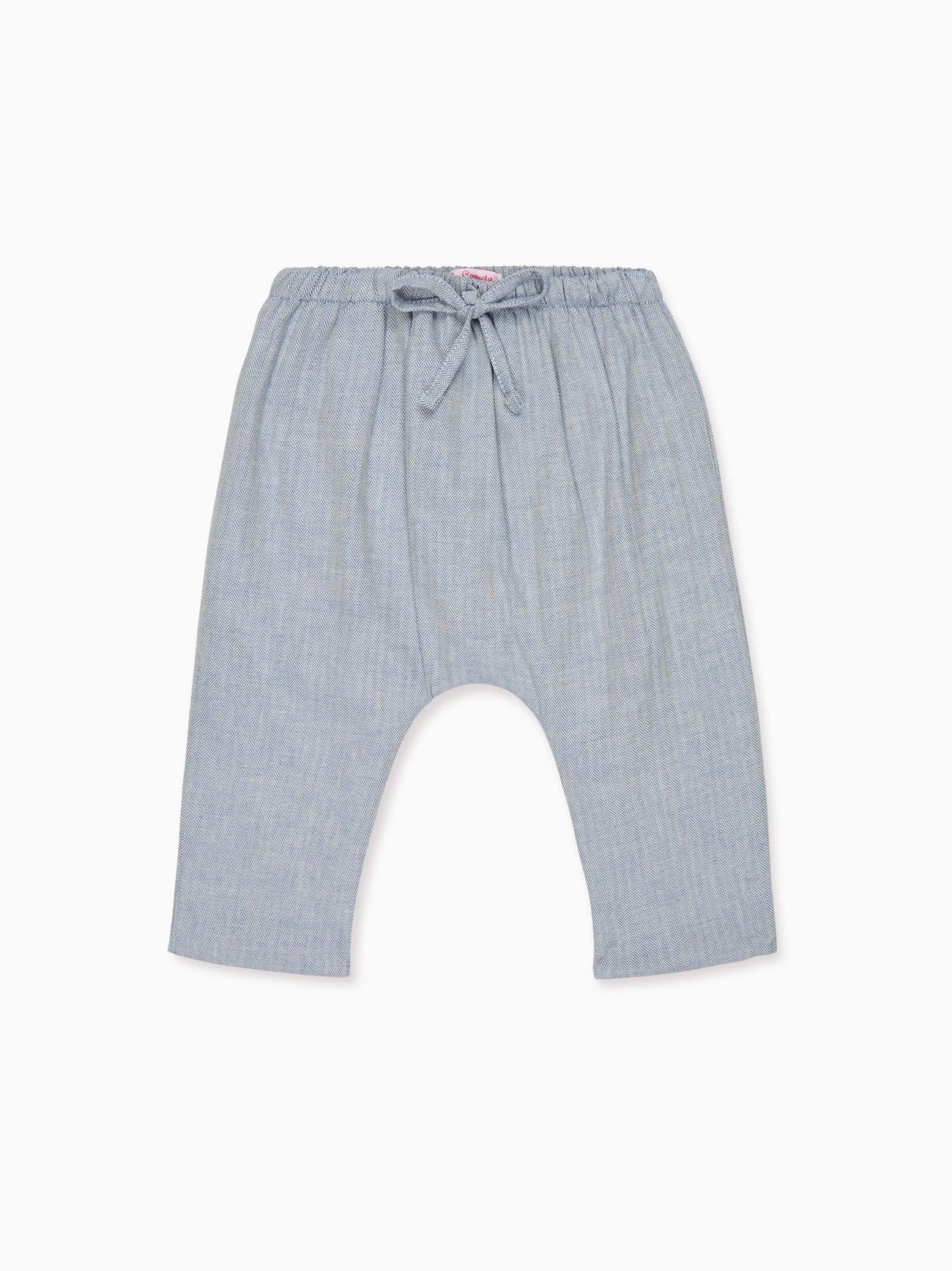 Dusty Blue Alex Baby Trousers