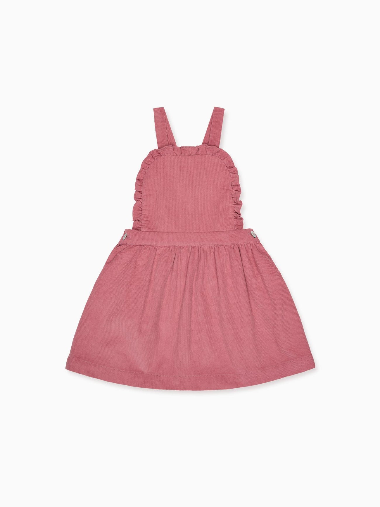 Dark Pink Alexa Corduroy Girl Pinafore Skirt
