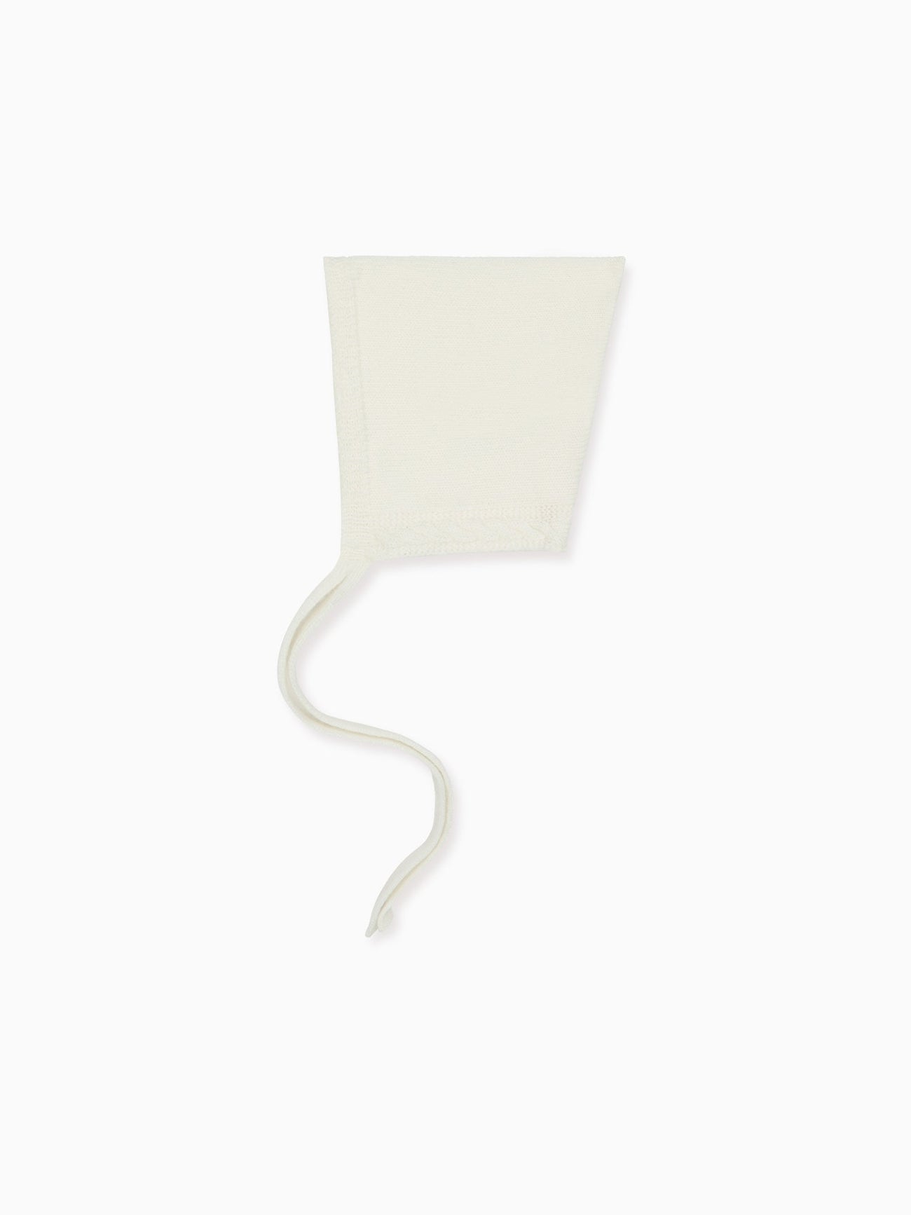 Ivory Alma Merino Baby Knitted Bonnet