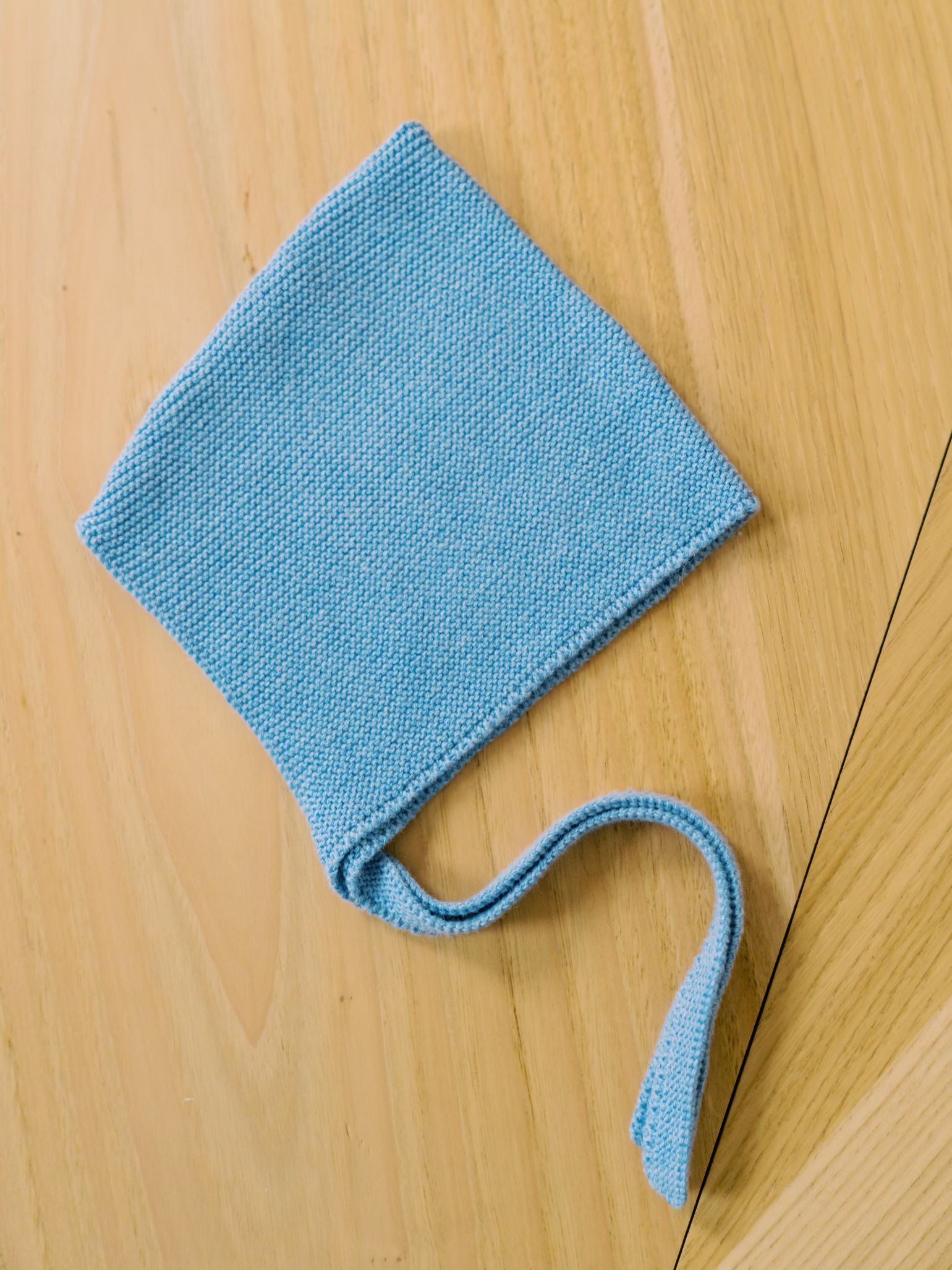 Blue Alma Cotton Baby Knitted Bonnet