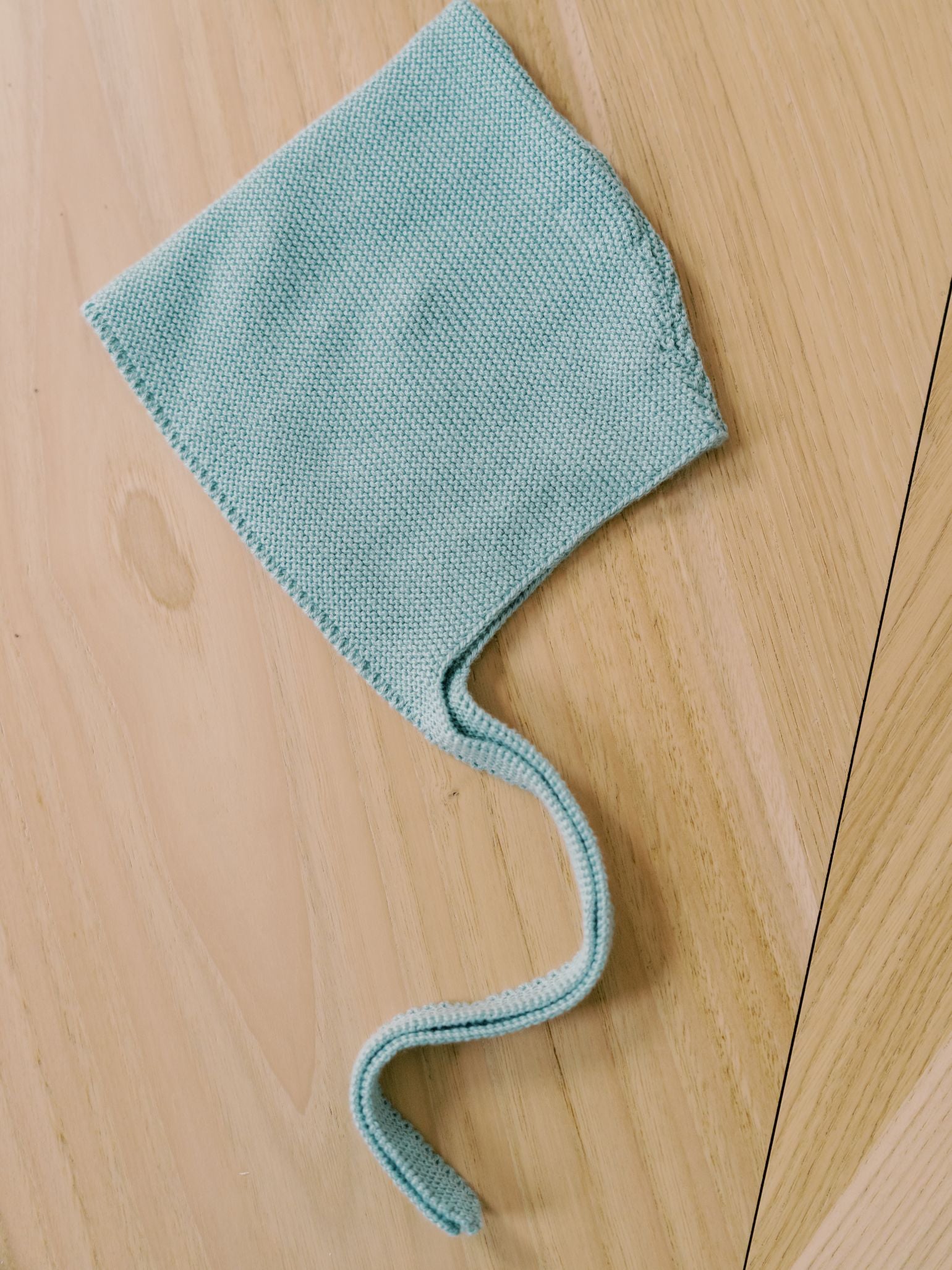 Sage Alma Cotton Baby Knitted Bonnet