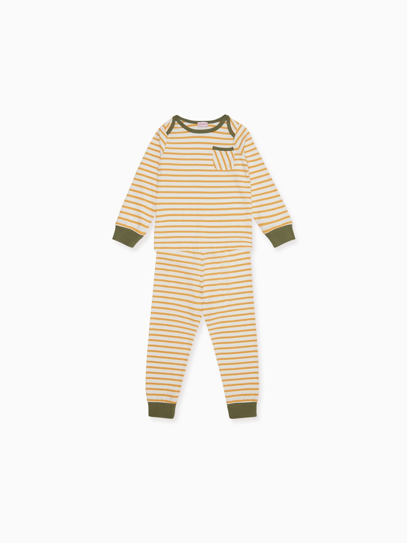Mustard Stripe Amor Kids Pyjamas