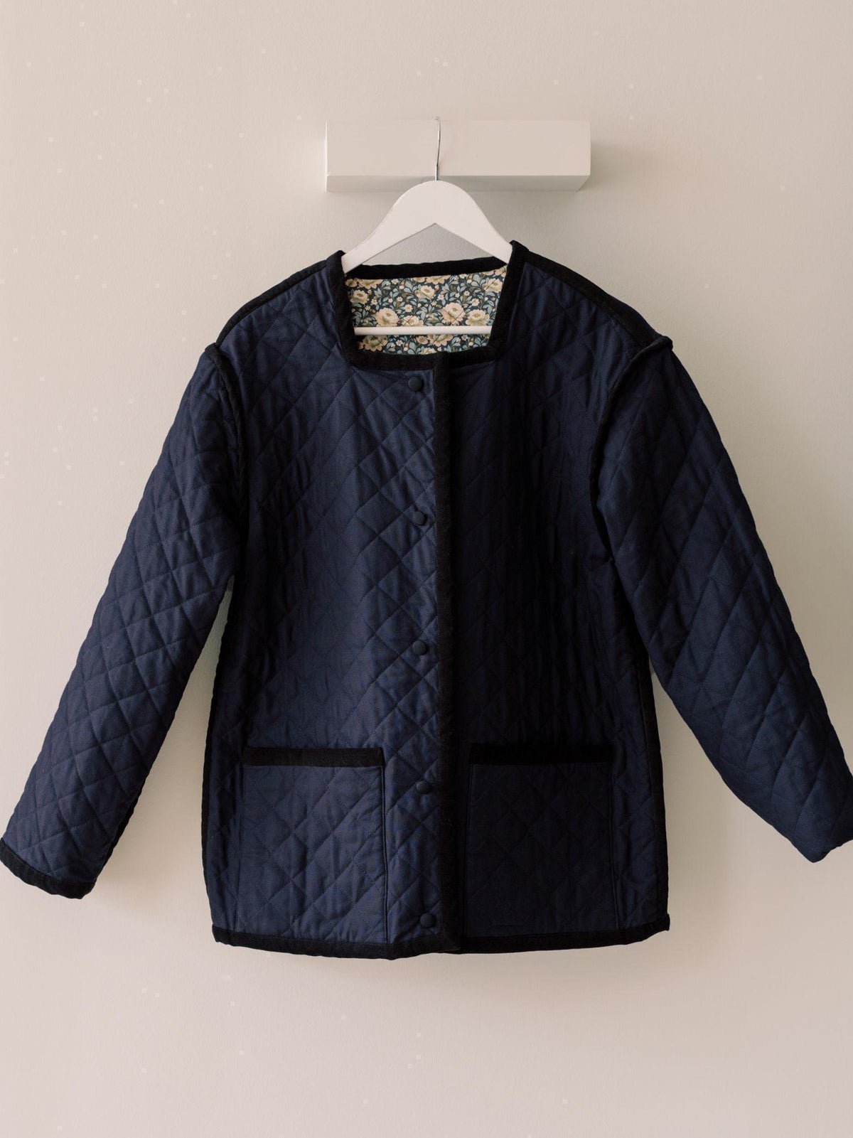 Navy Floral Anais Women Jacket