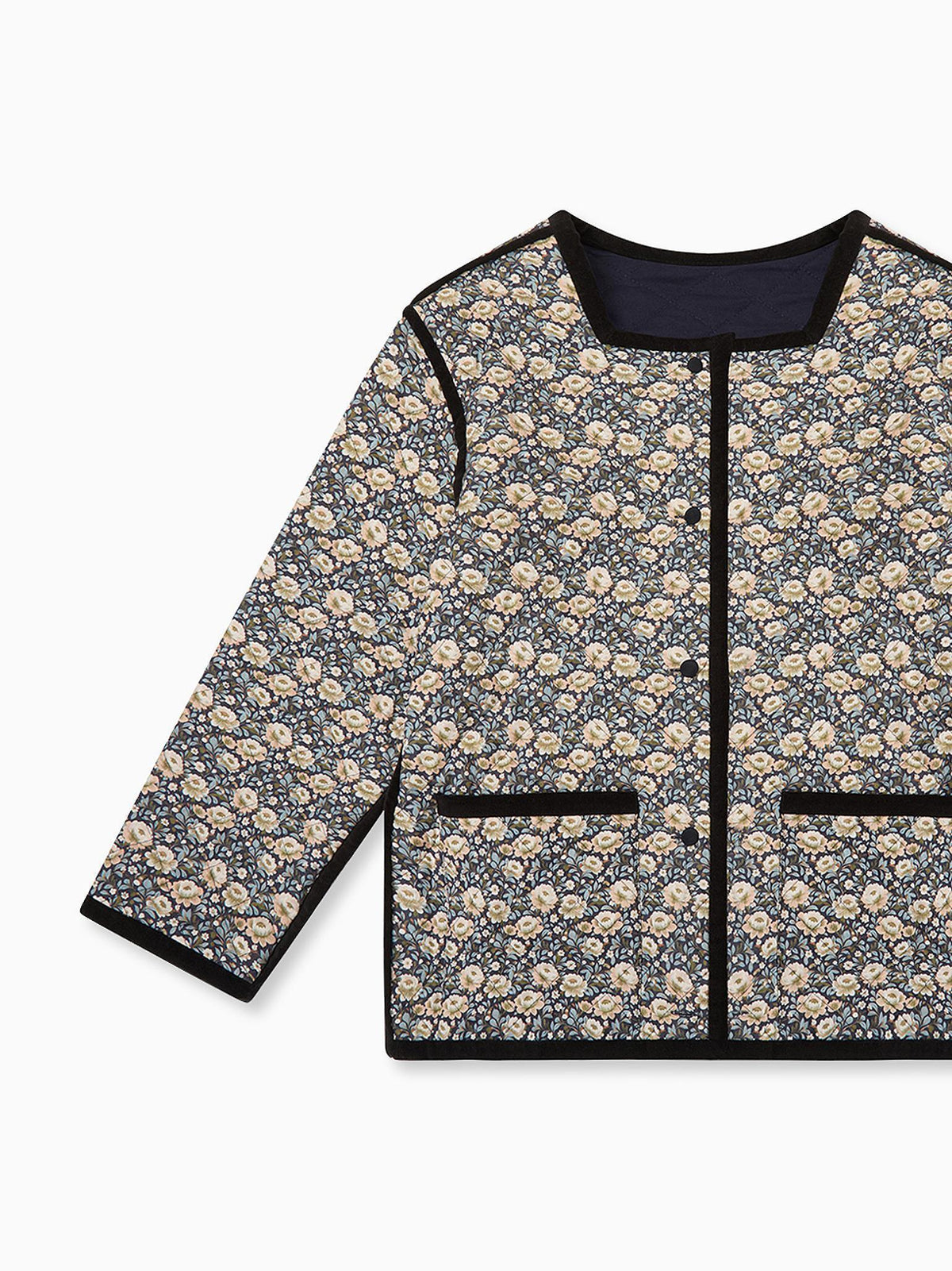 Navy Floral Anais Women Jacket