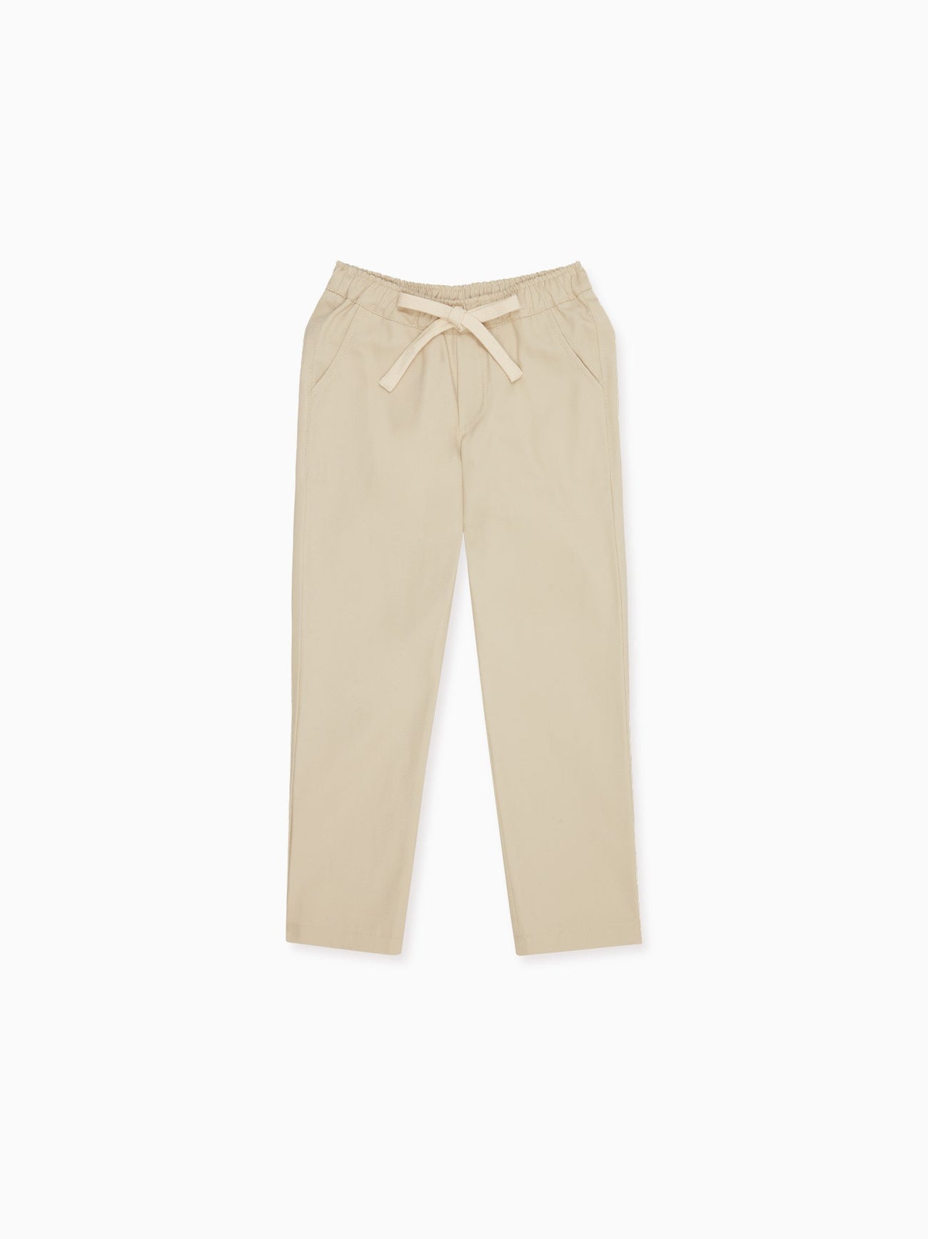 Beige Andreas Boy Cotton Trousers