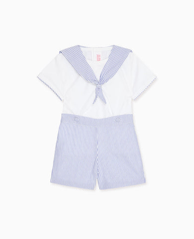 Dark Blue Stripe Antonio Baby Boy Set