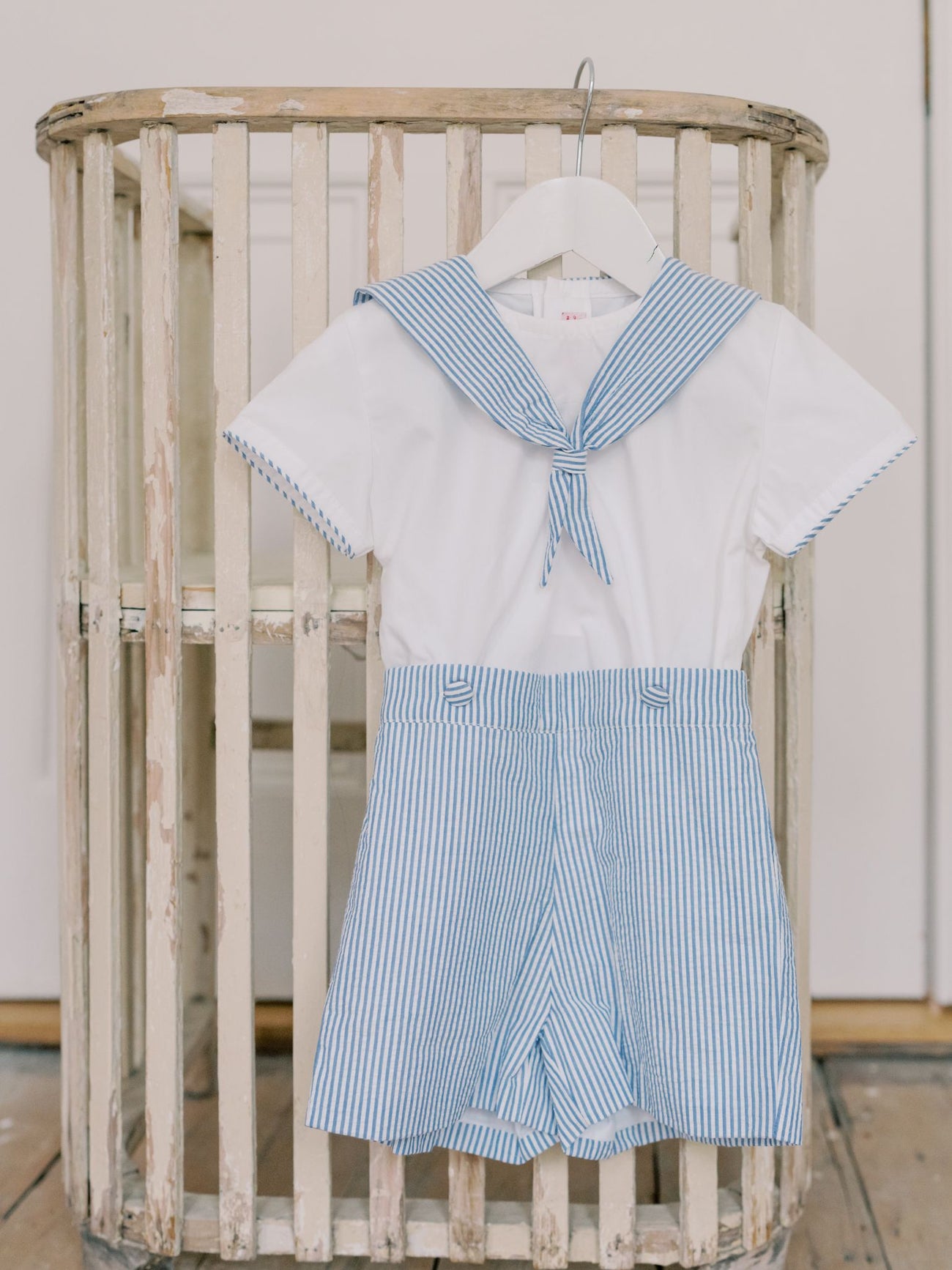 Dark Blue Stripe Antonio Baby Boy Set