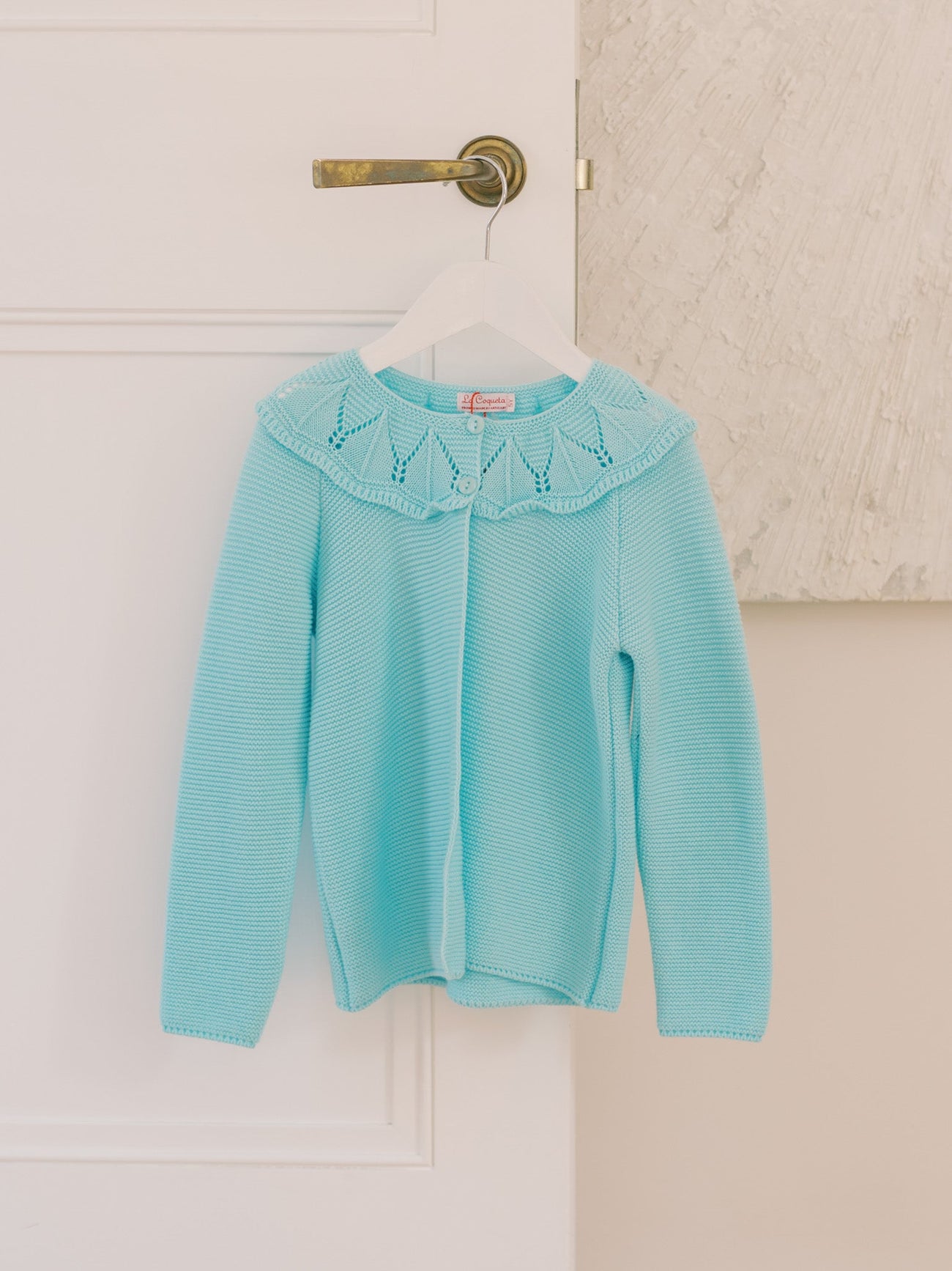 Aqua Baena Girl Cotton Cardigan