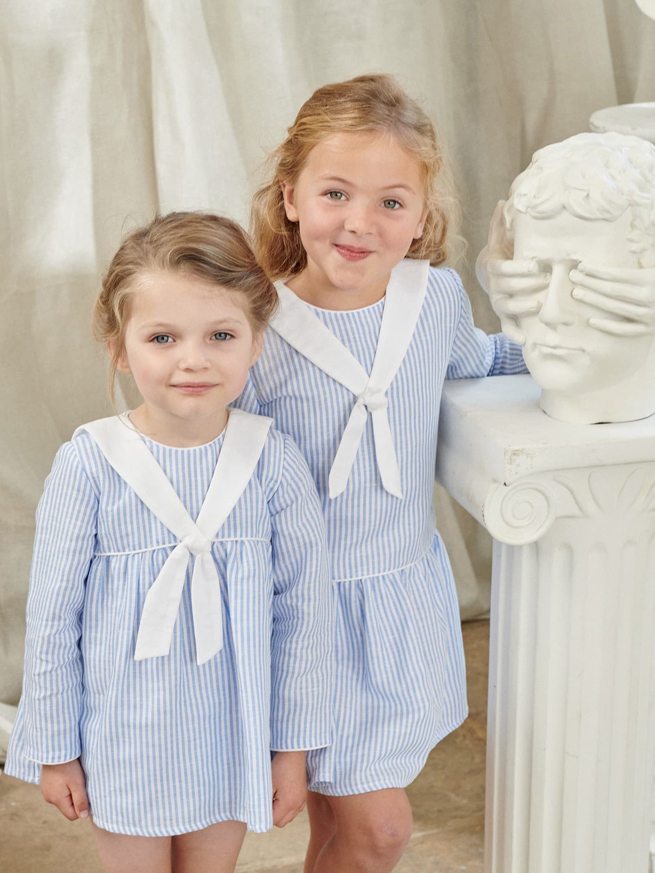 Blue Stripe Aranda Girl Dress