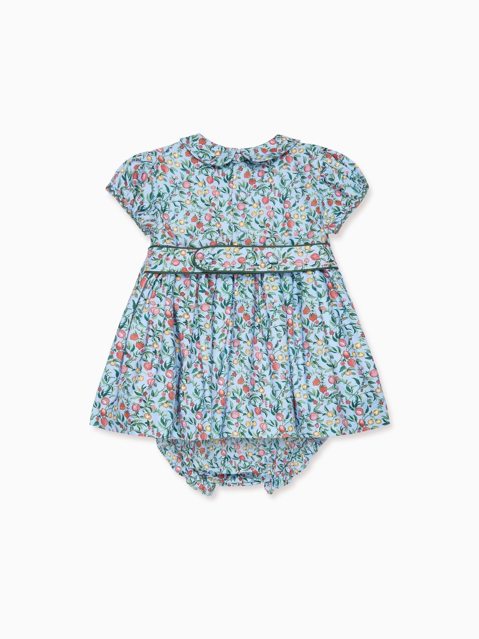 Blue Pomegranate Arcadia Baby Girl Hand-Smocked Set