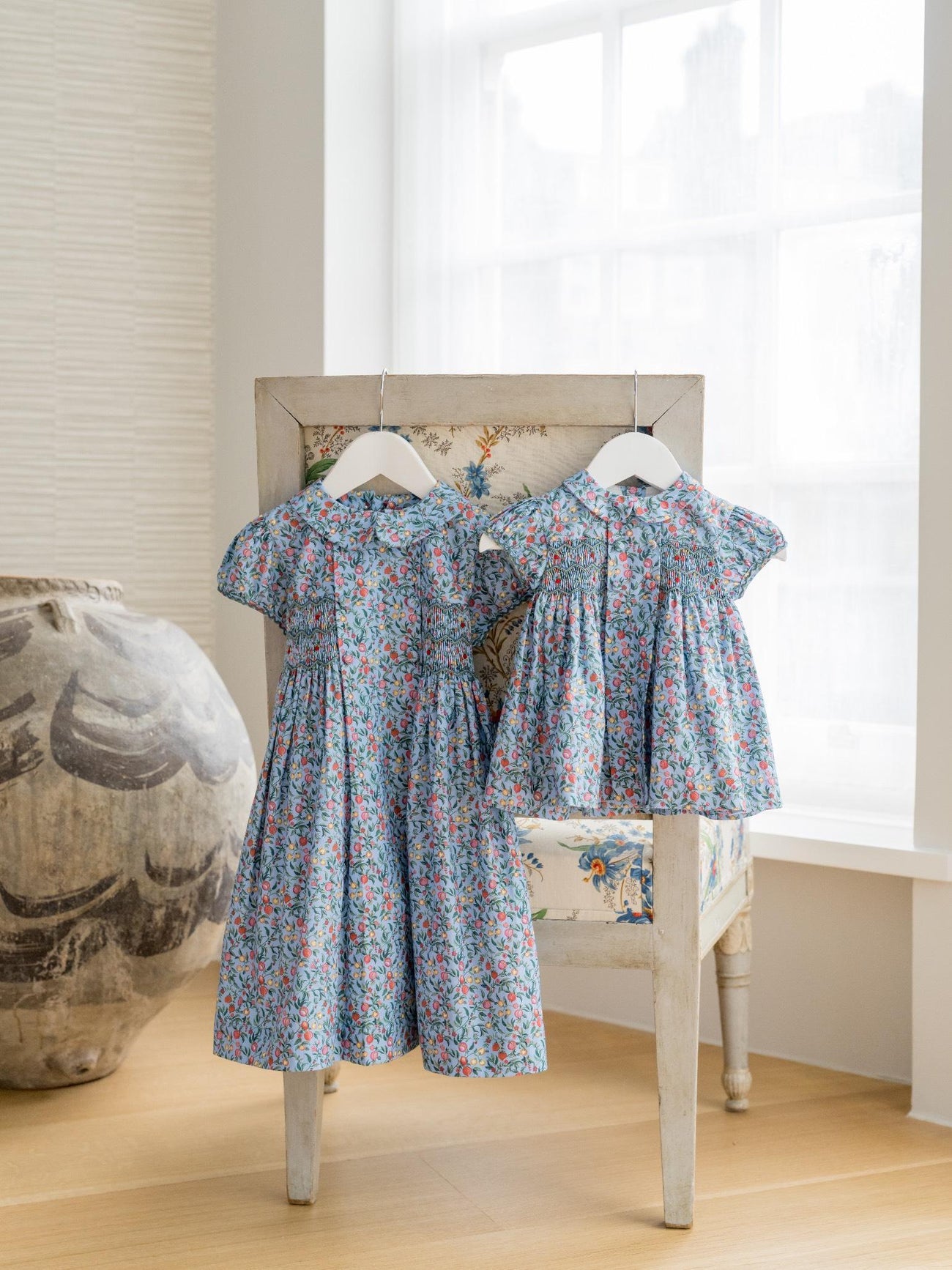 Blue Pomegranate Arcadia Girl Hand-Smocked Dress