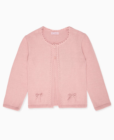 Dusty Pink Arcona Cotton Girl Cardigan