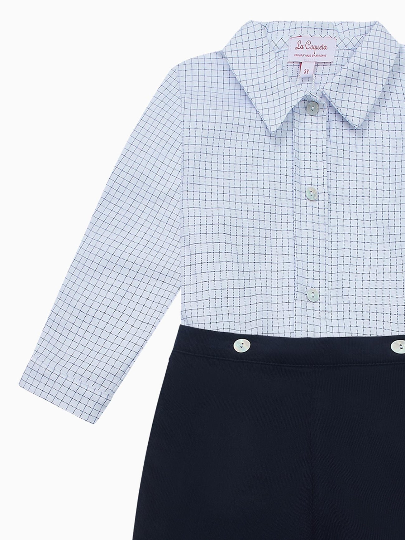 Blue Check Arlo Baby Boy Set