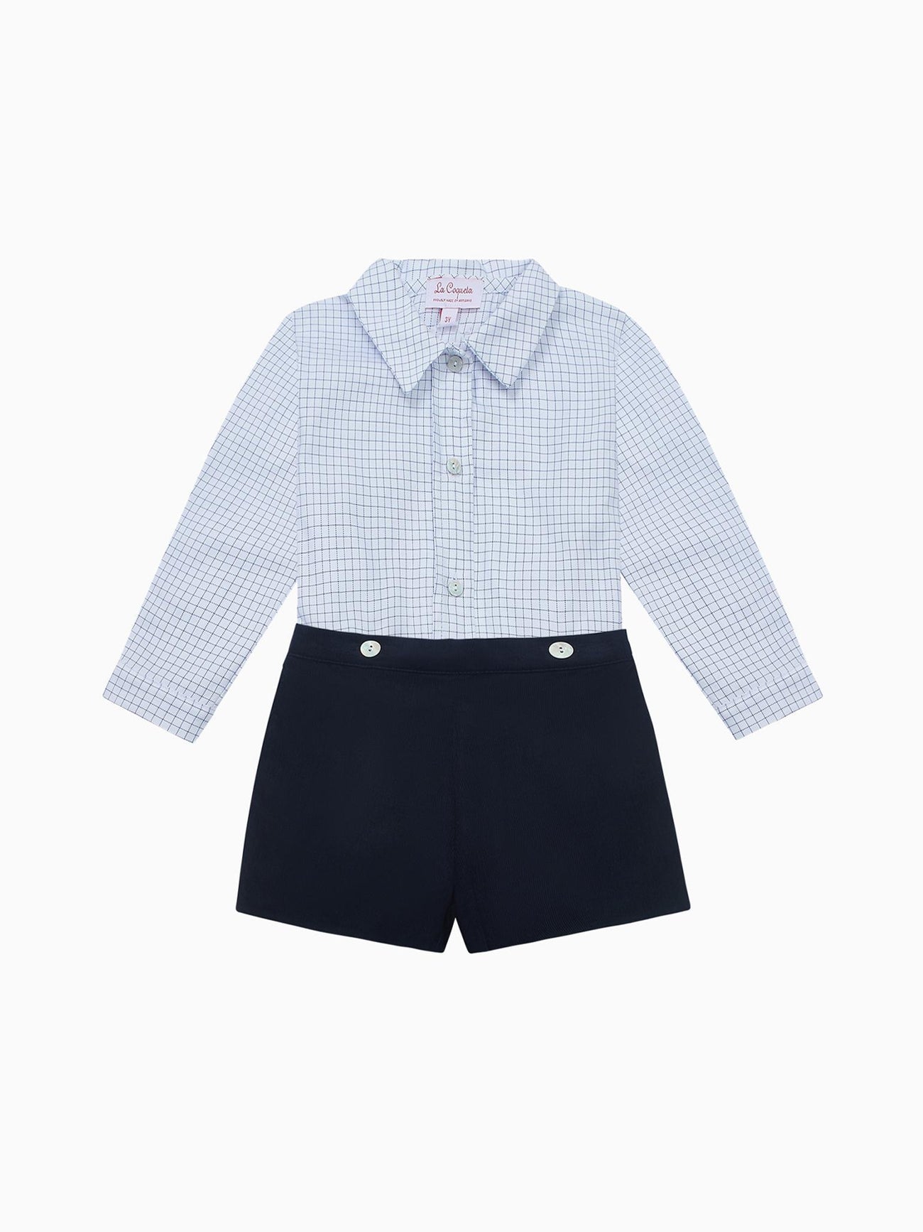 Blue Check Arlo Baby Boy Set