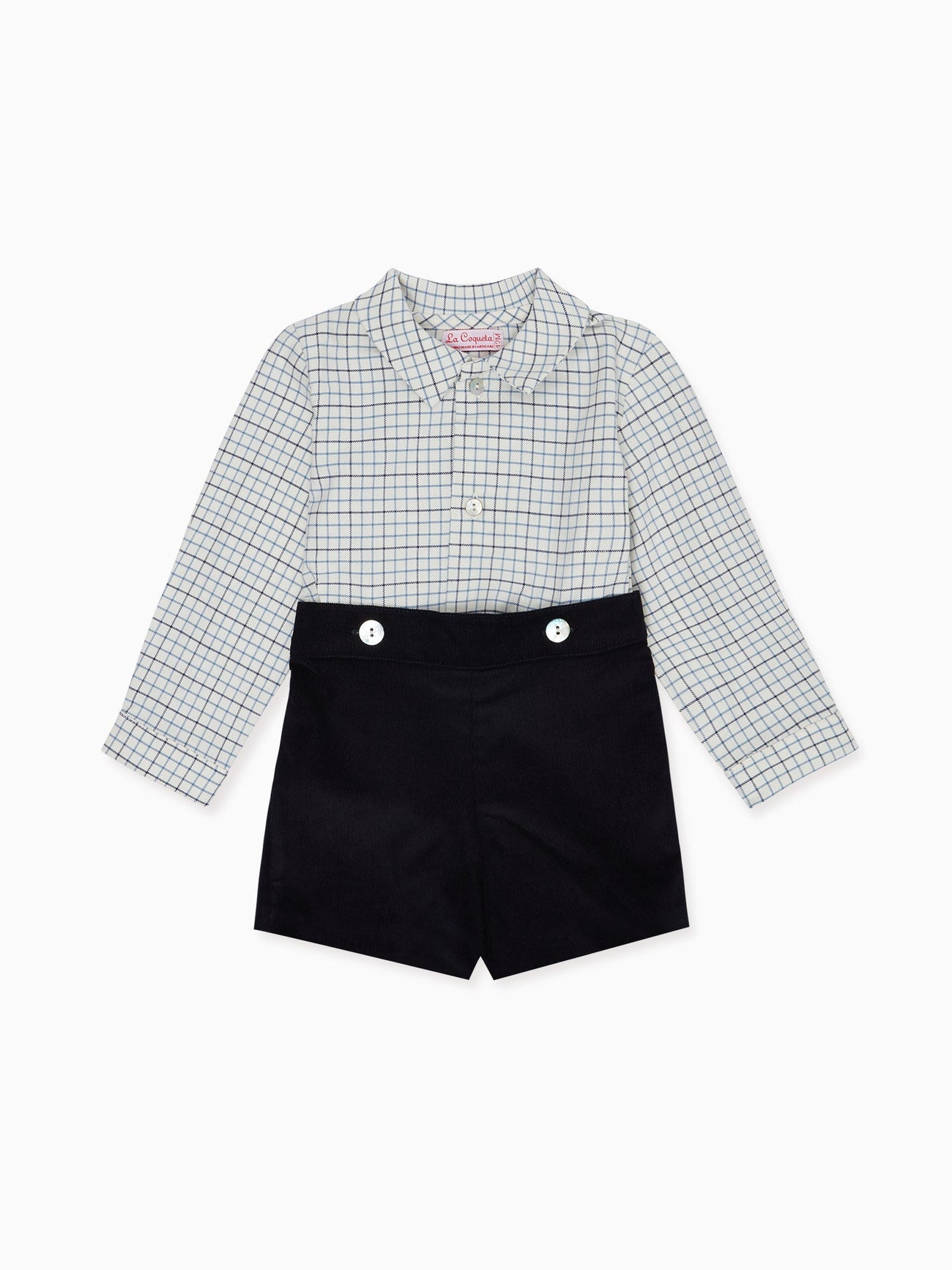 Navy Check Arlo Baby Boy Set