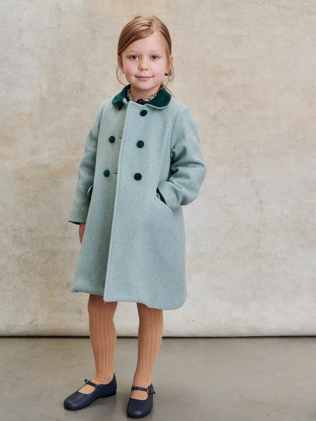 Green Arrieta Girl Coat