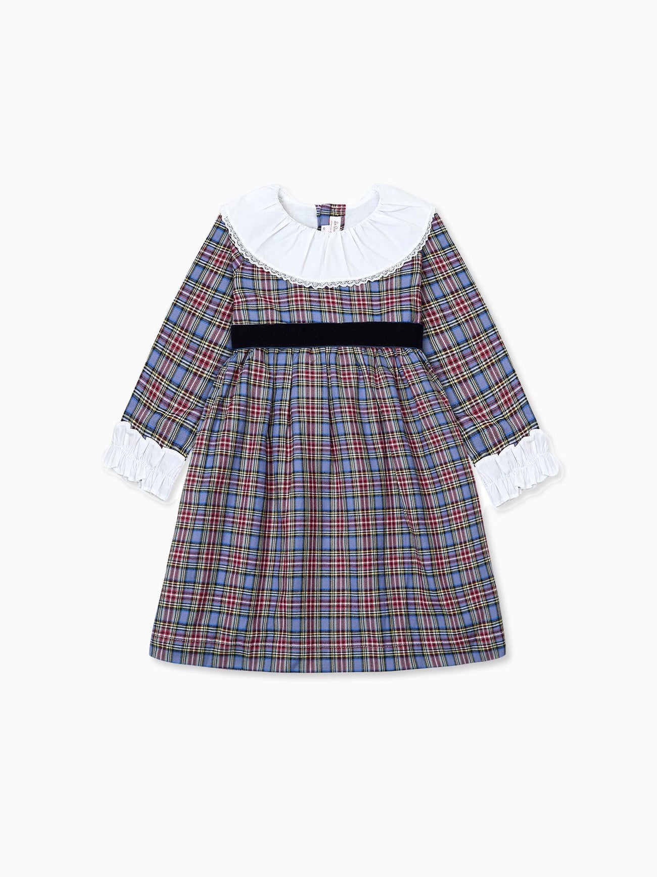 Blue Tartan Aurelia Girl Dress