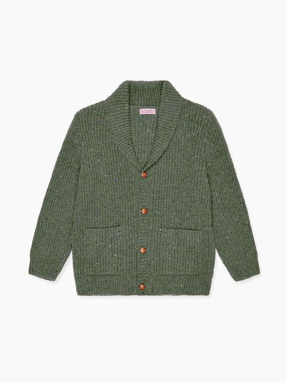 Olive Axel Merino Boy Cardigan