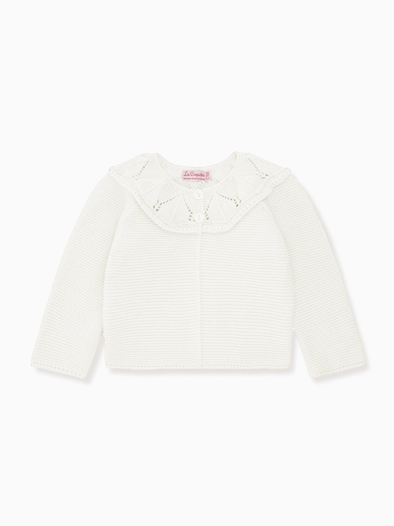 Ivory Baena Baby Girl Cotton Cardigan