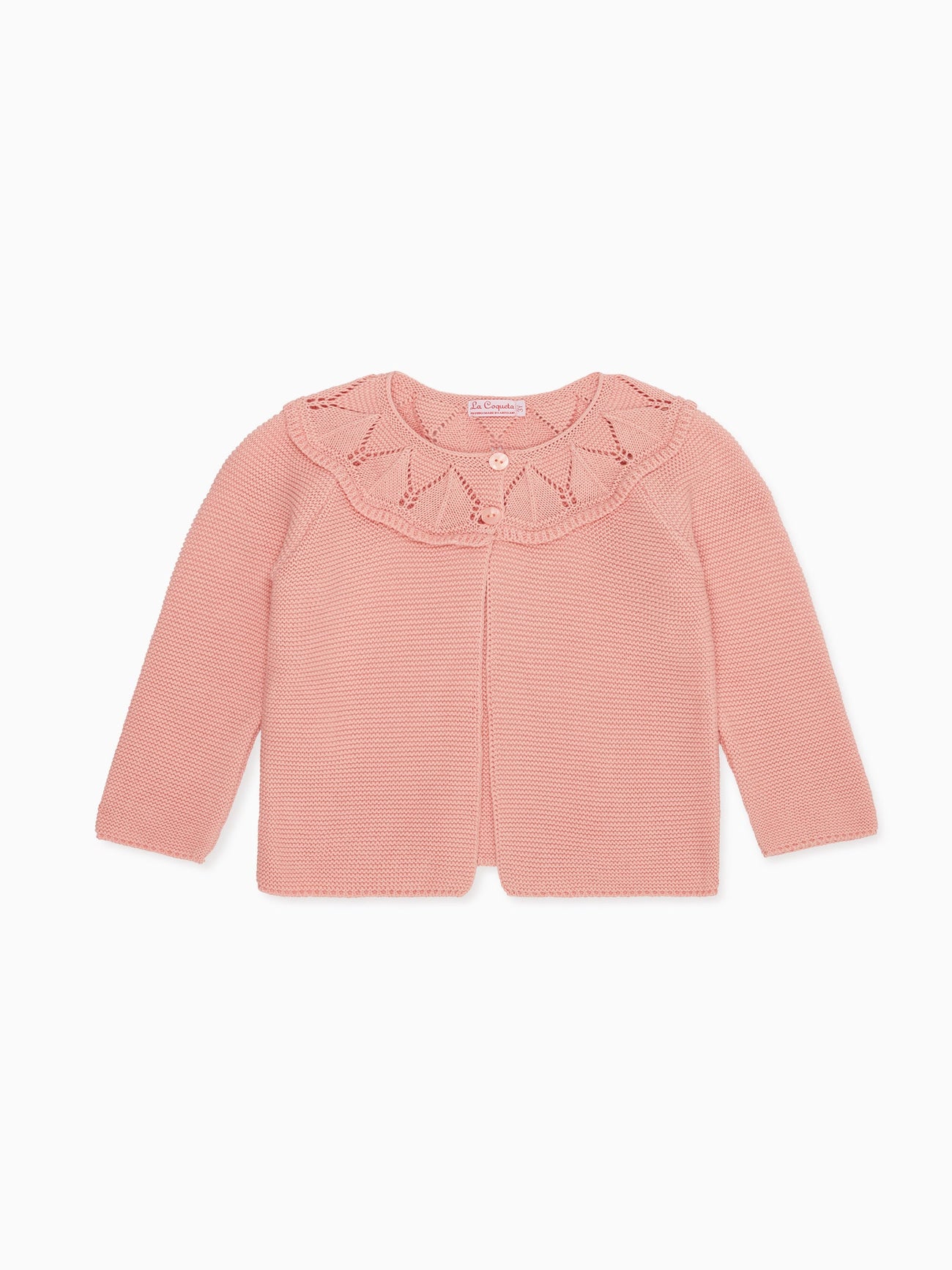 Pink Baena Baby Girl Cotton Cardigan