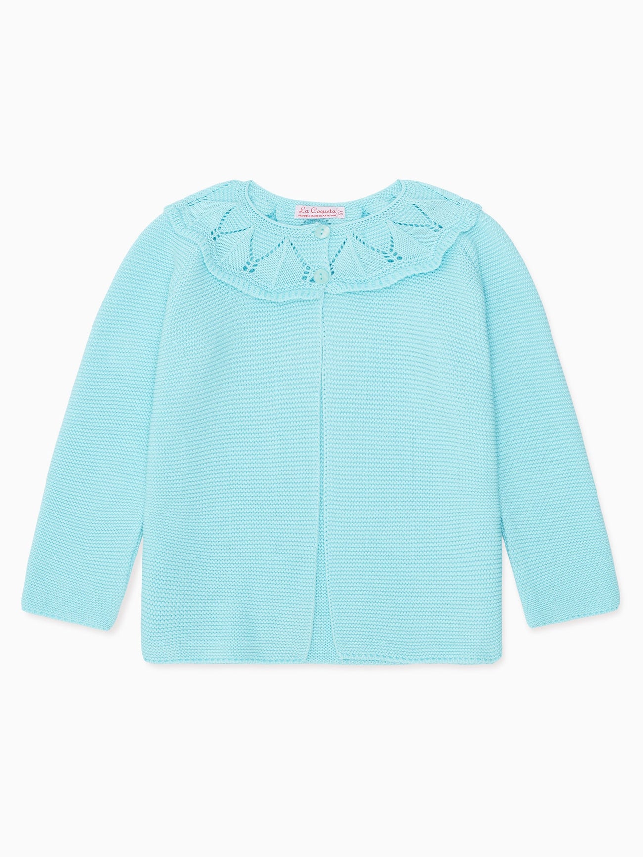 Aqua Baena Girl Cotton Cardigan