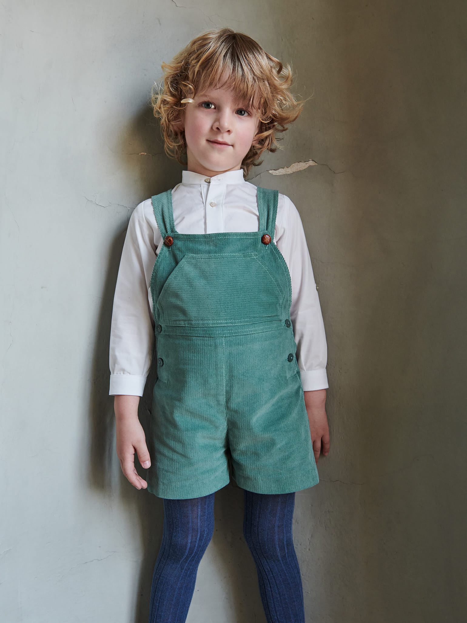 Green Salma Baby Dungarees